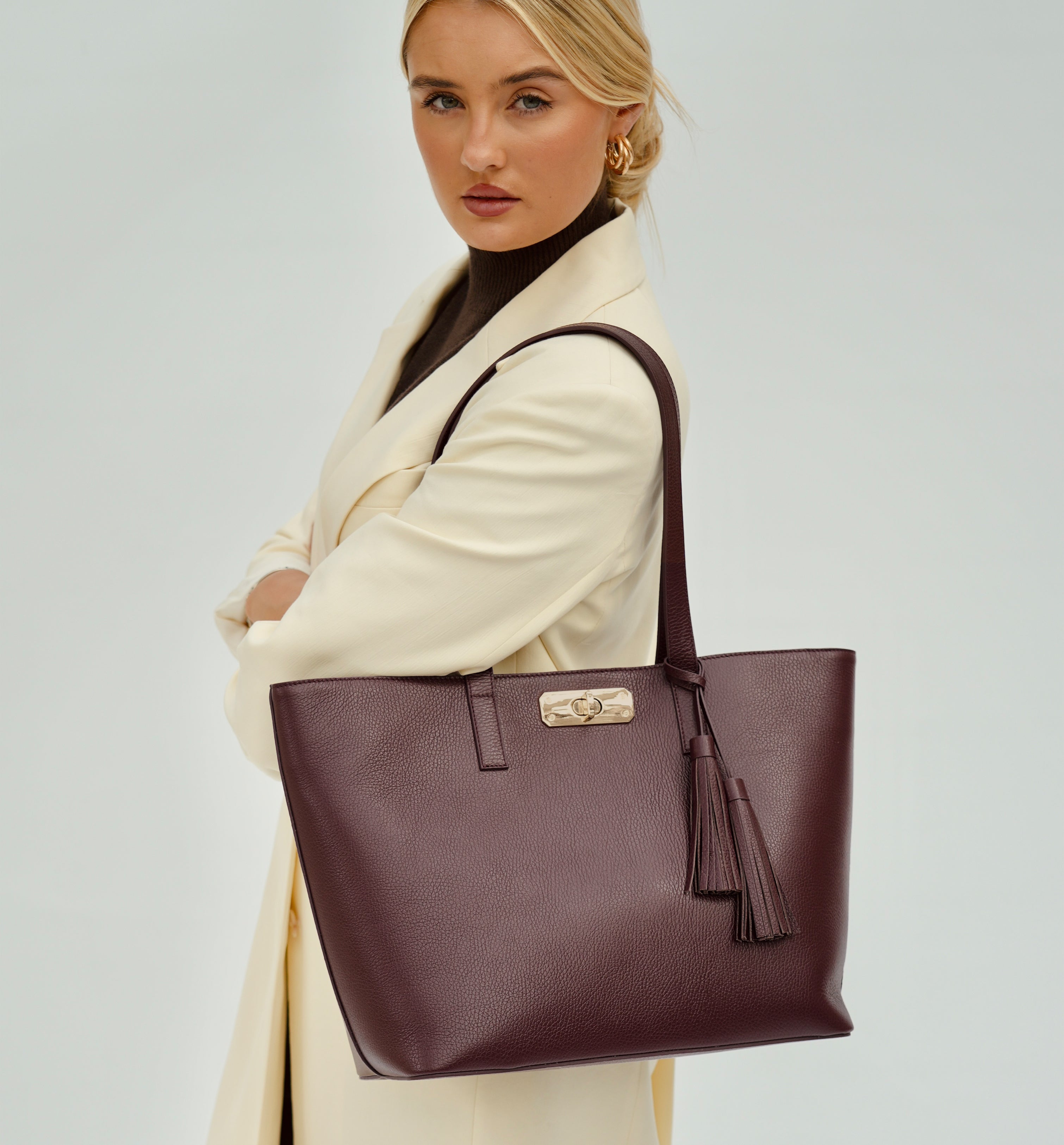 The Kate Burgundy Leather Bag