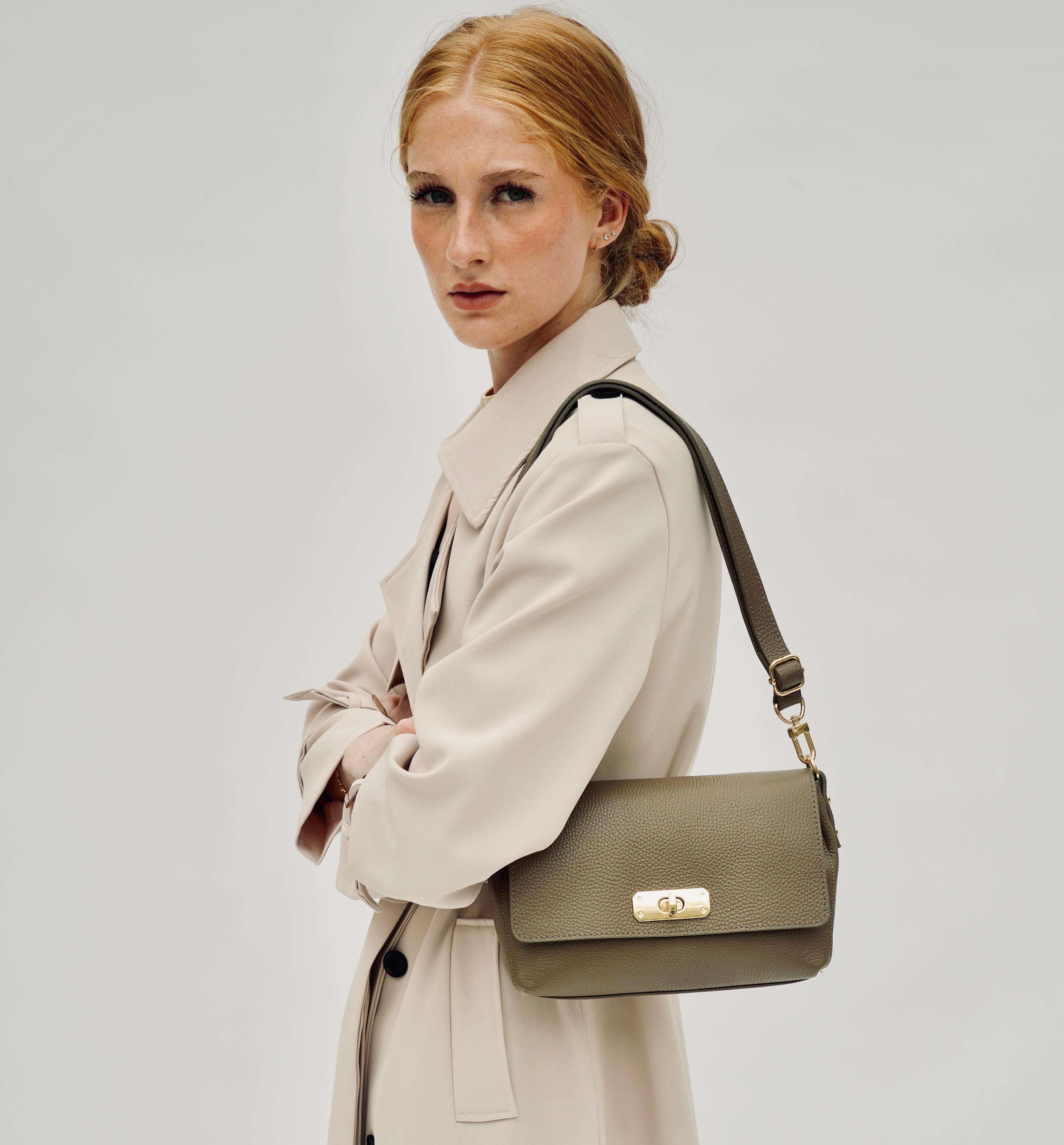 The Maisie Midi Mink Leather Bag