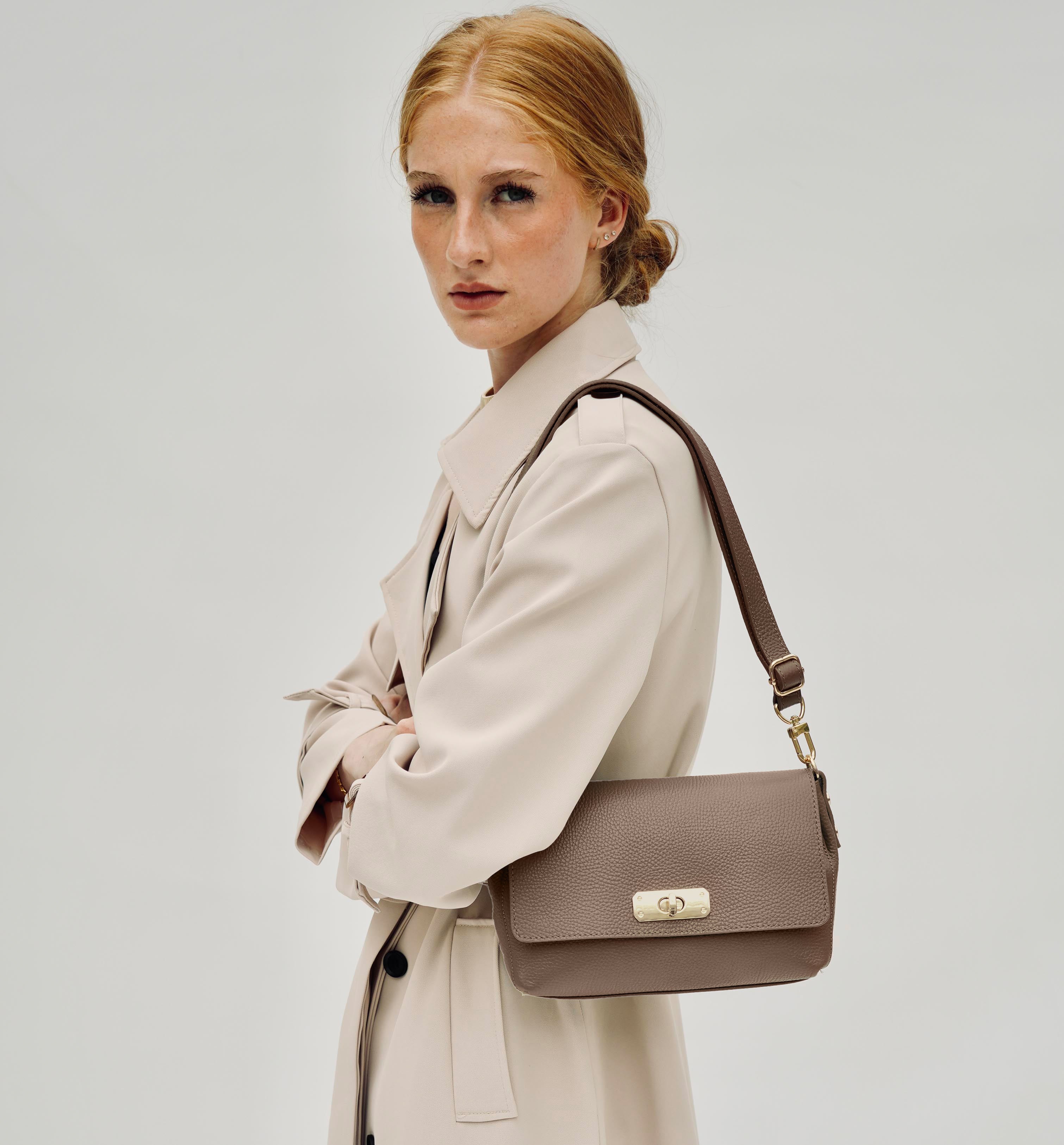 The Maisie Midi Mink Leather Bag