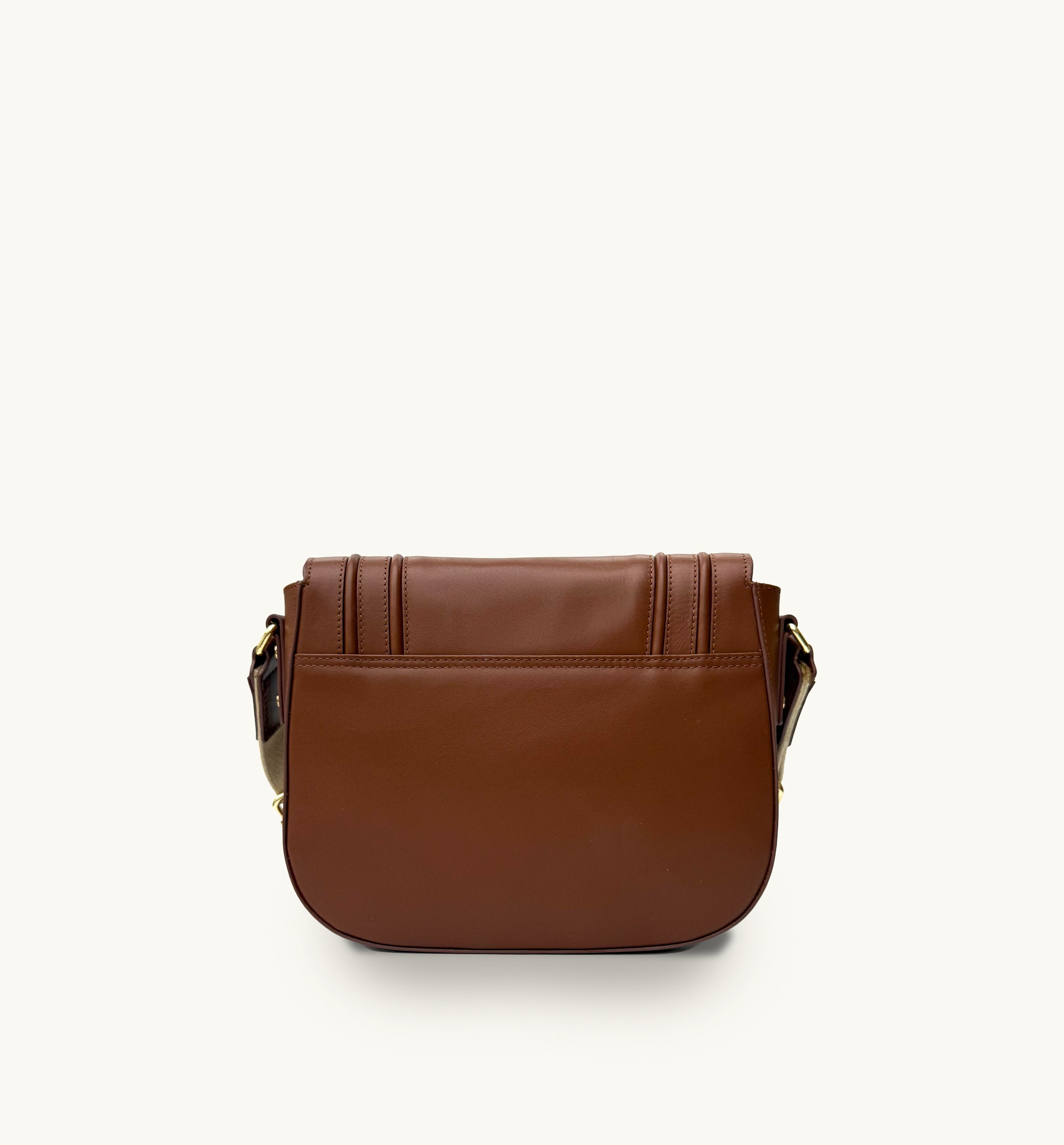 The Mimi Maxi Tan Leather Bag