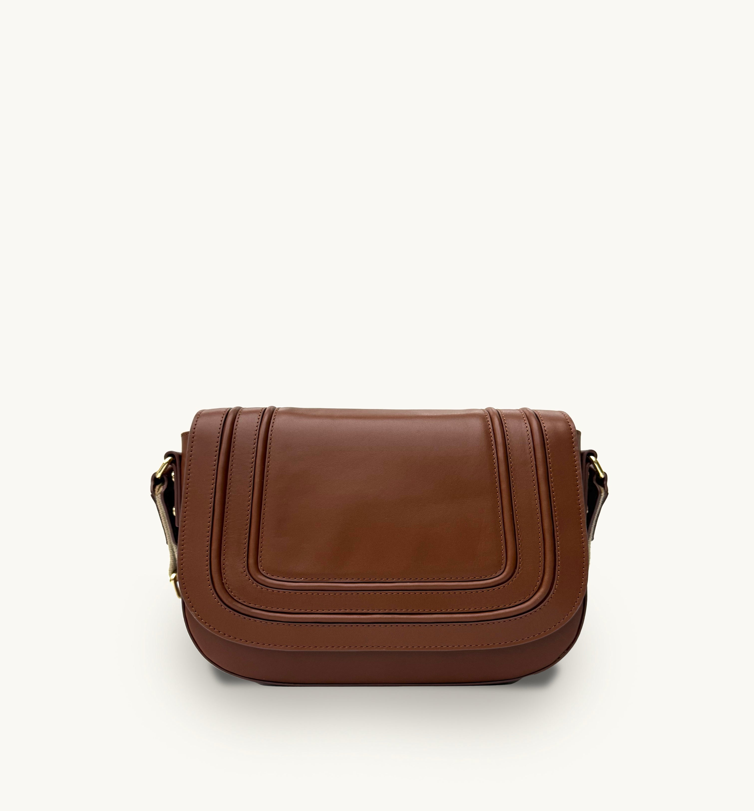 The Mimi Midi Tan Leather Bag