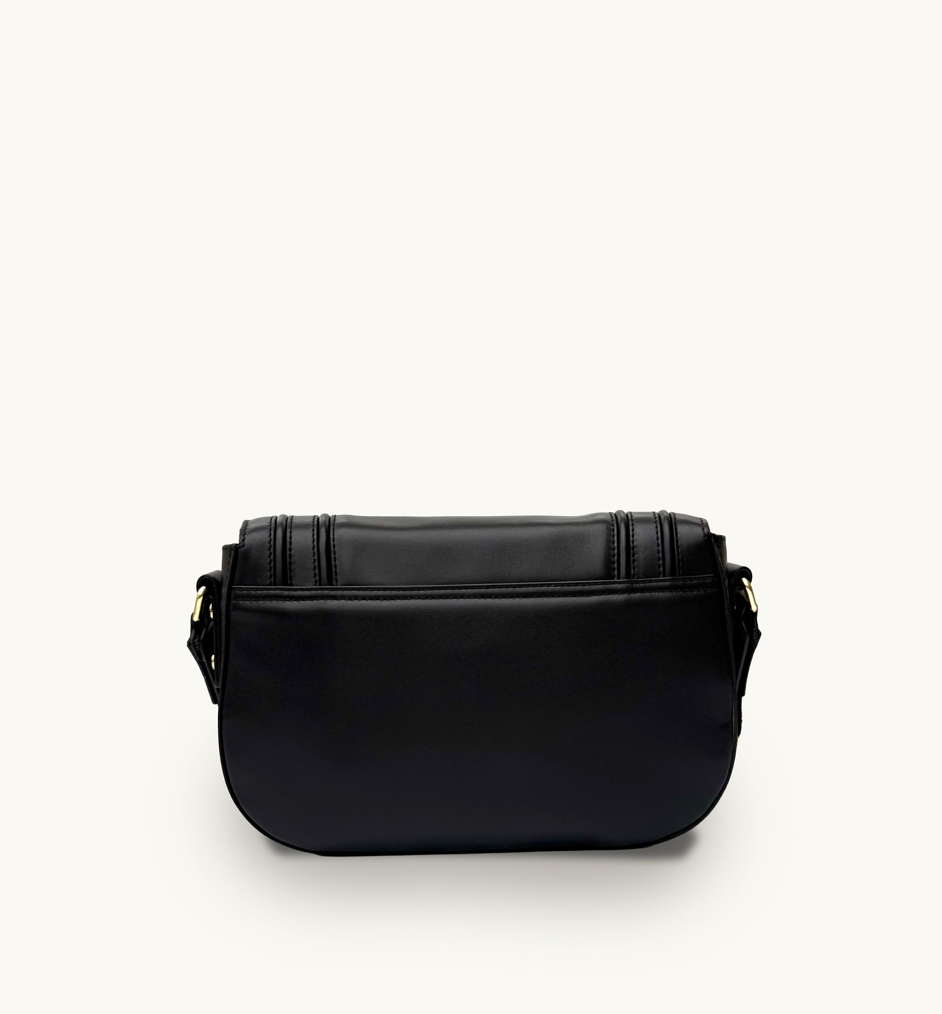 The Mimi Midi Black Leather Bag