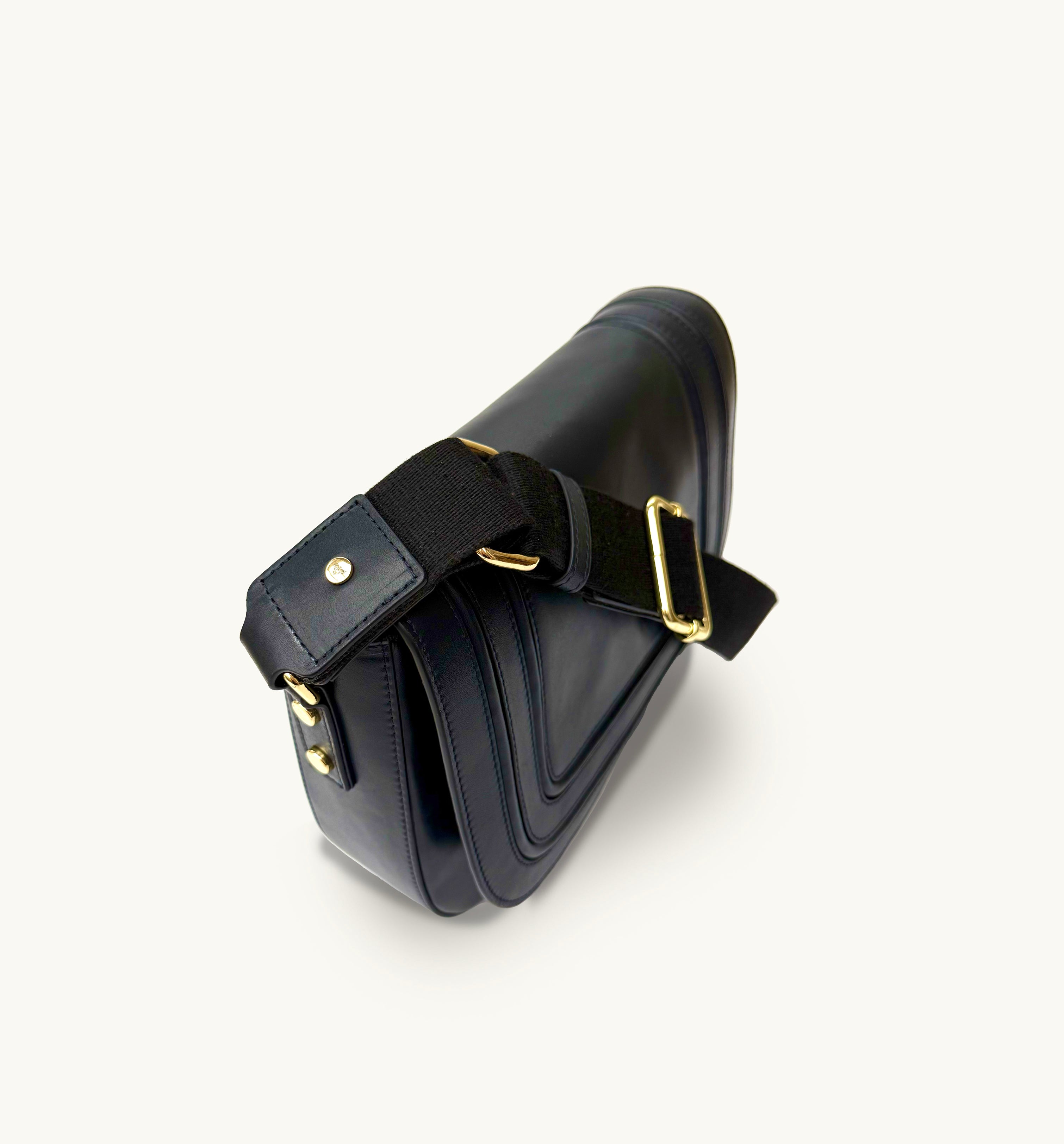 The Mimi Maxi Navy Leather Bag