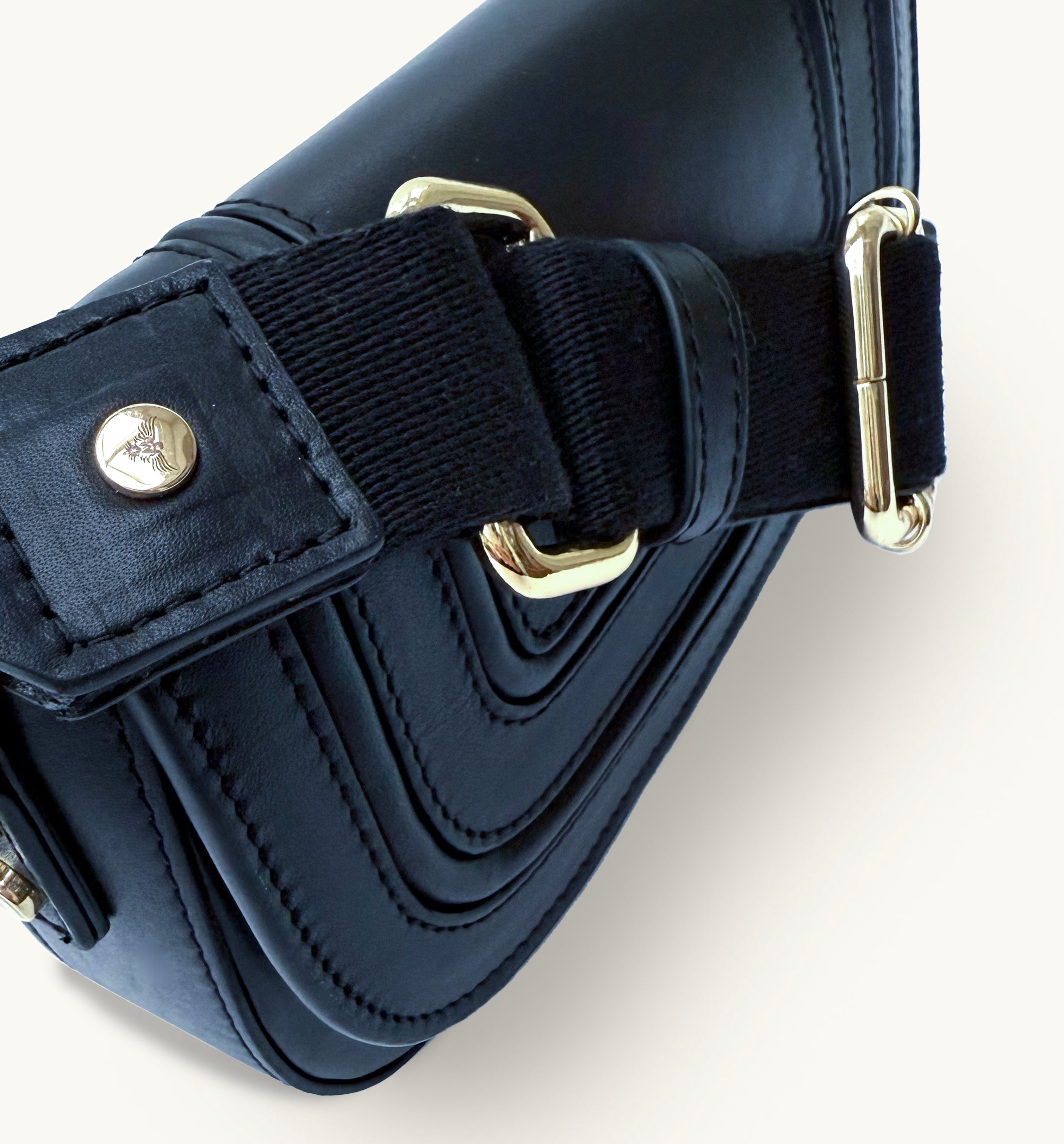 The Mimi Maxi Navy Leather Bag