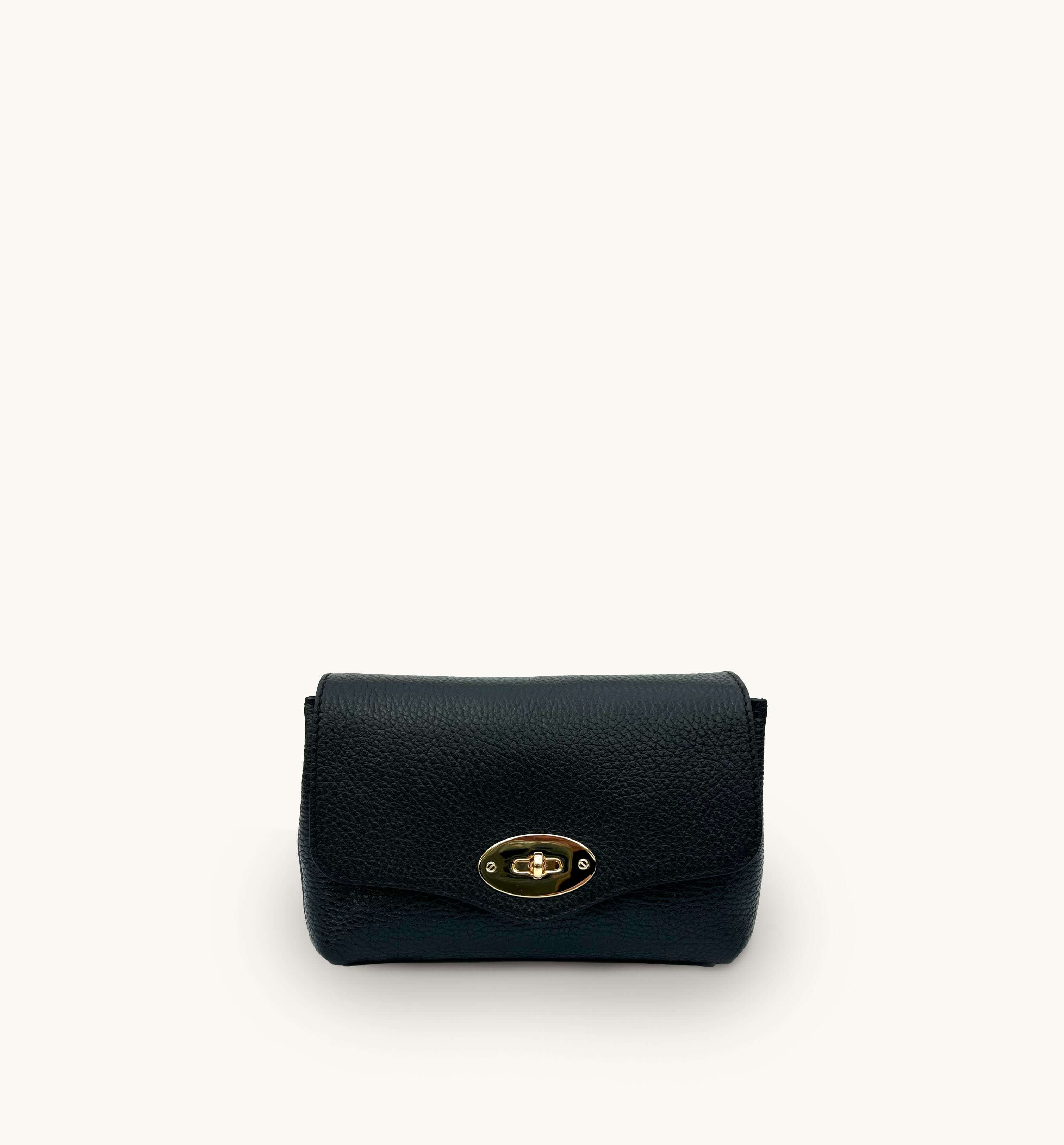 The Maddie Black Leather Bag