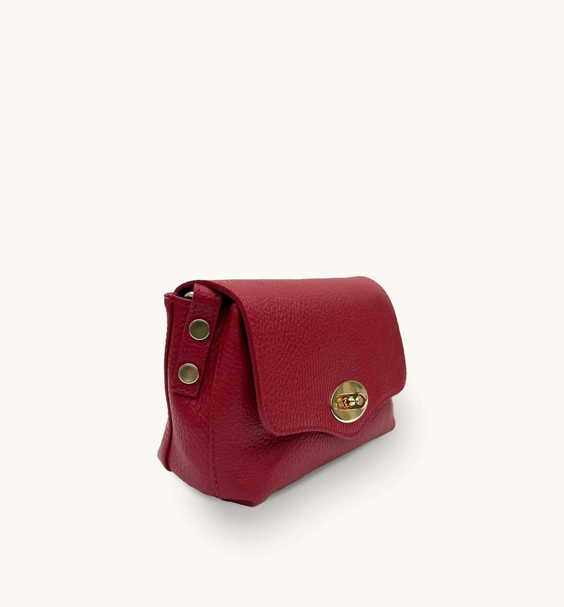 The Maddie Cherry Red Leather Bag