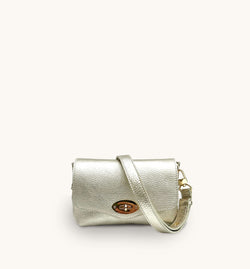 The Maddie Gold Leather Bag