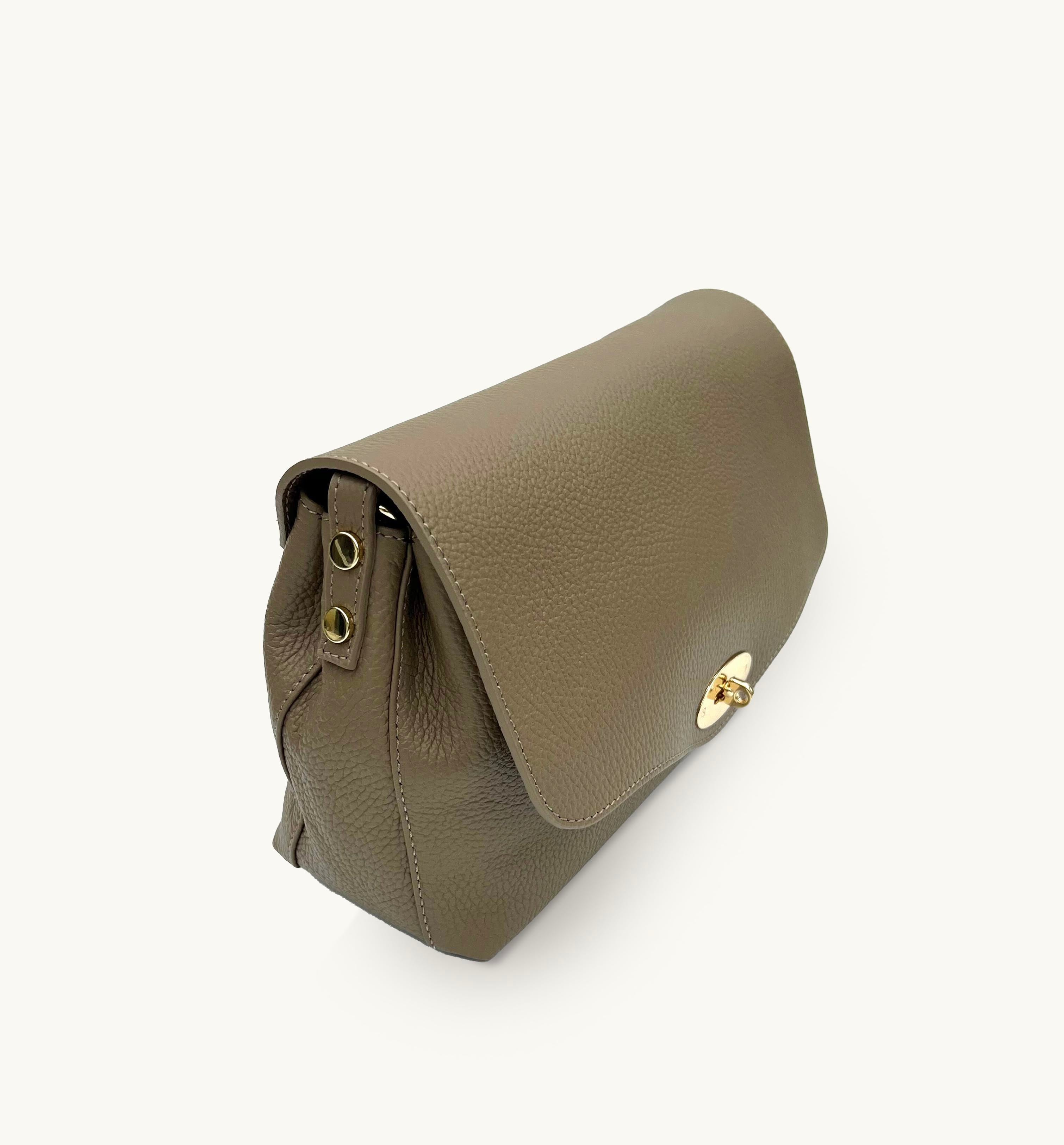 The Maddie Maxi Mushroom Leather Bag