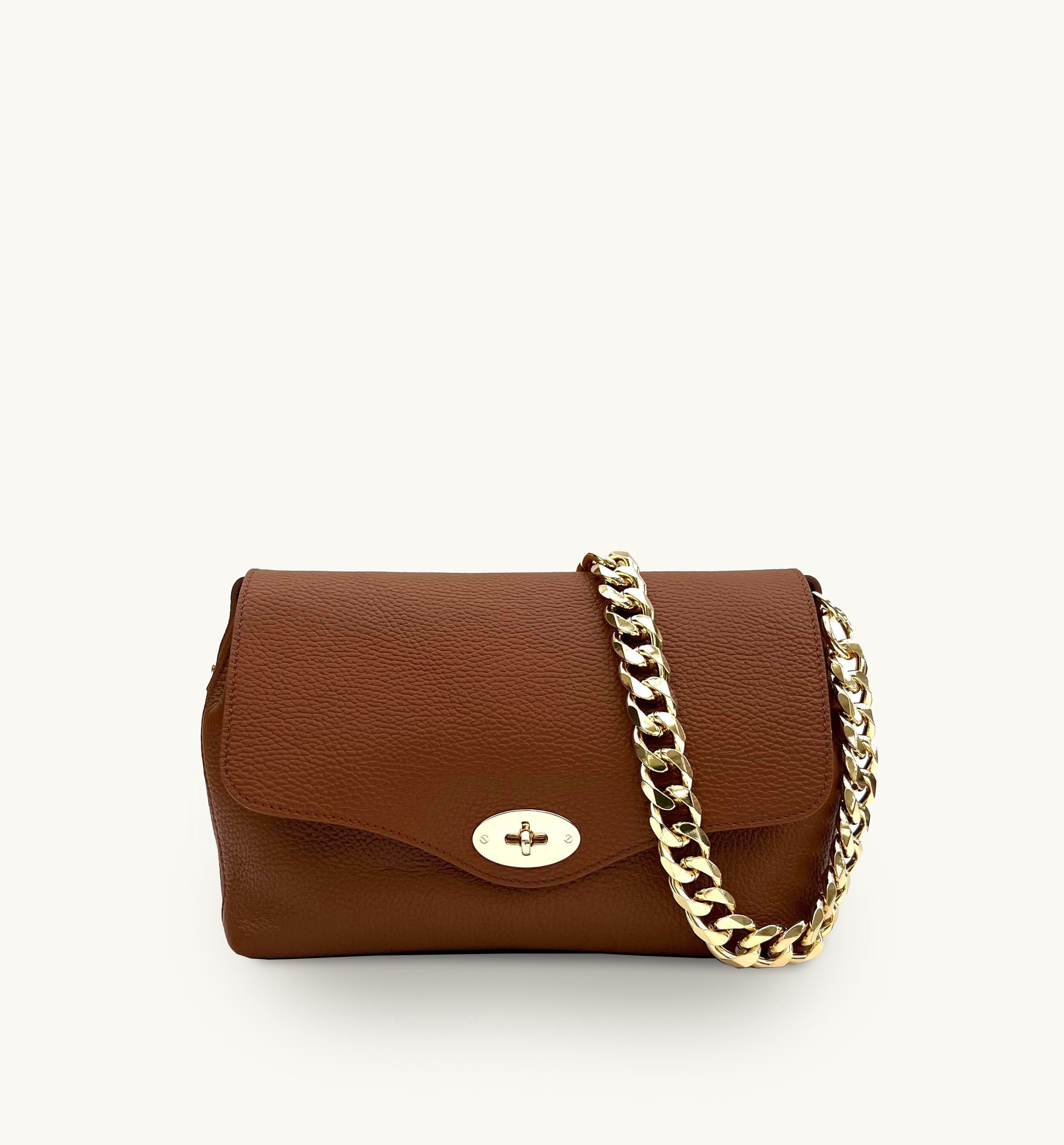 The Maddie Maxi Tan Leather Bag