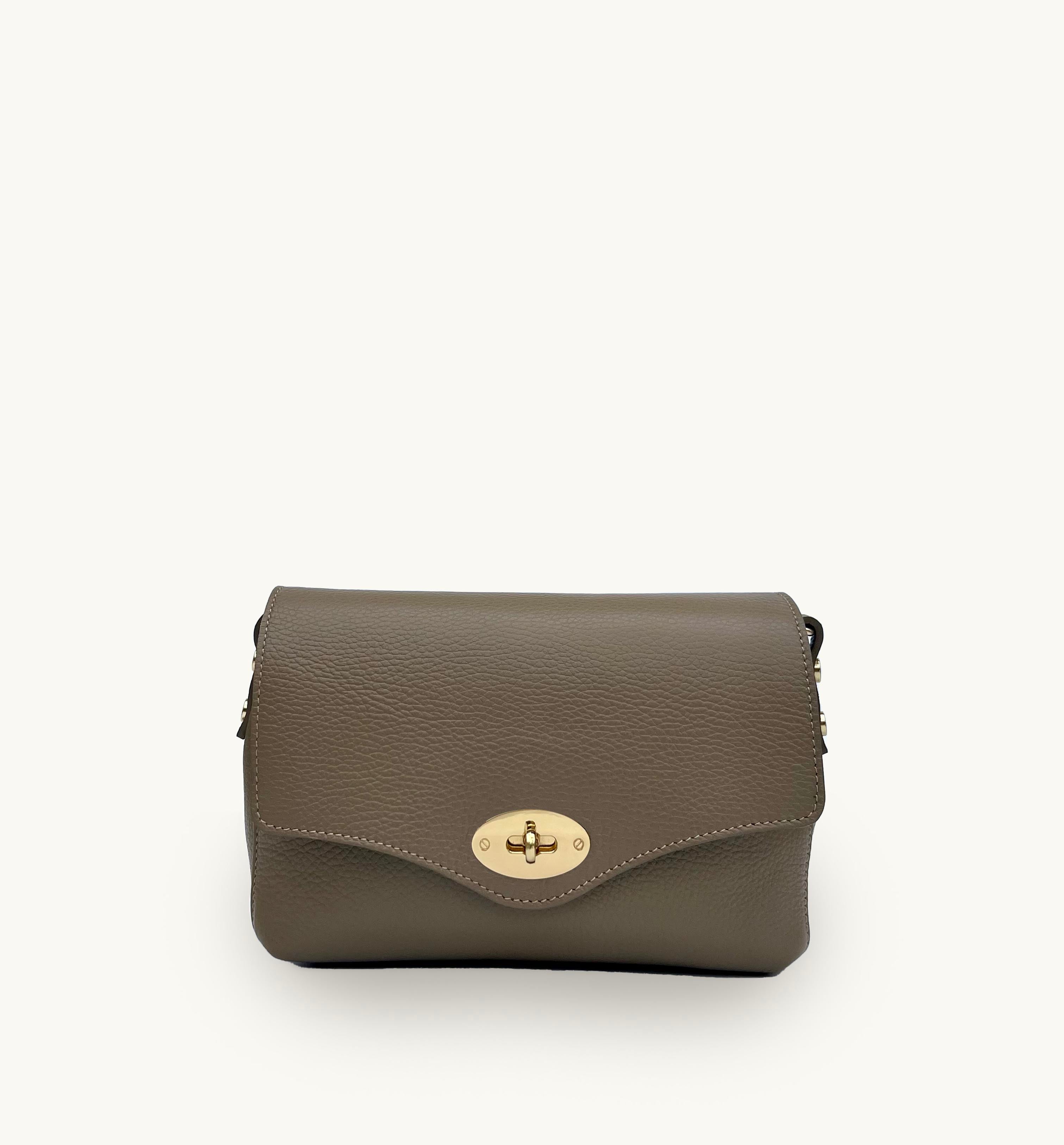 The Maddie Midi Mushroom Leather Bag