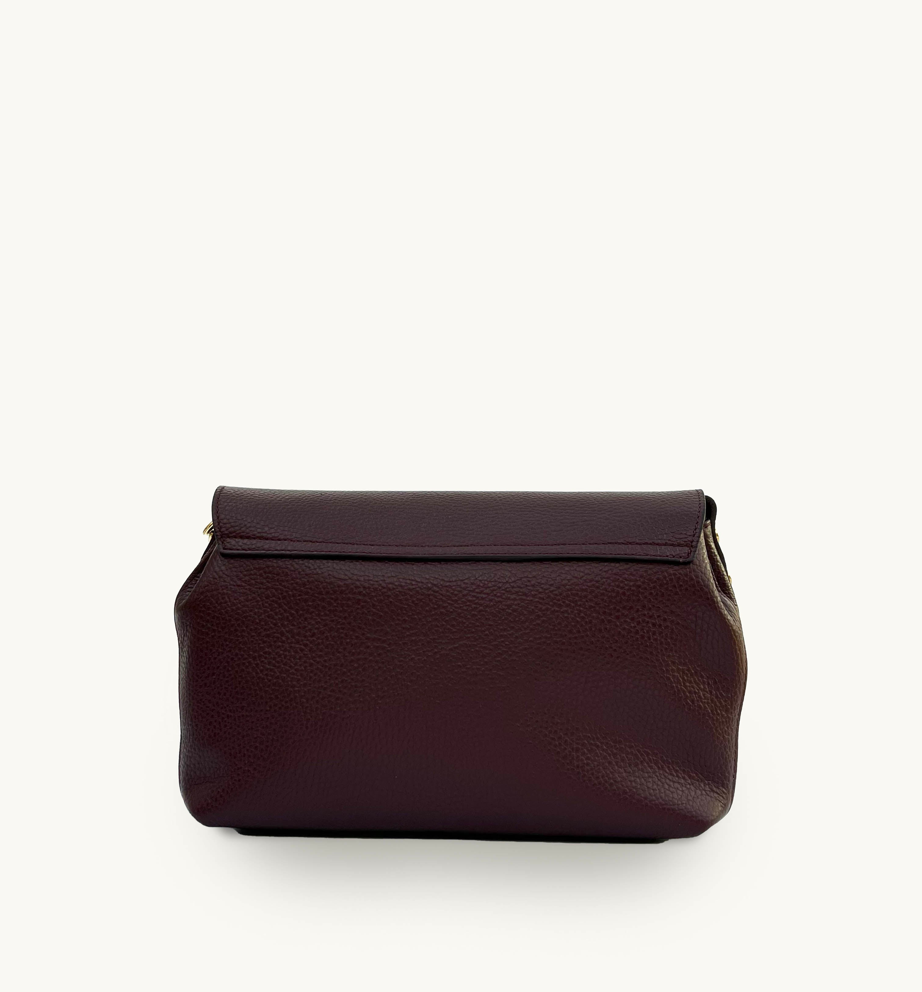 The Maddie Maxi Port Leather Bag