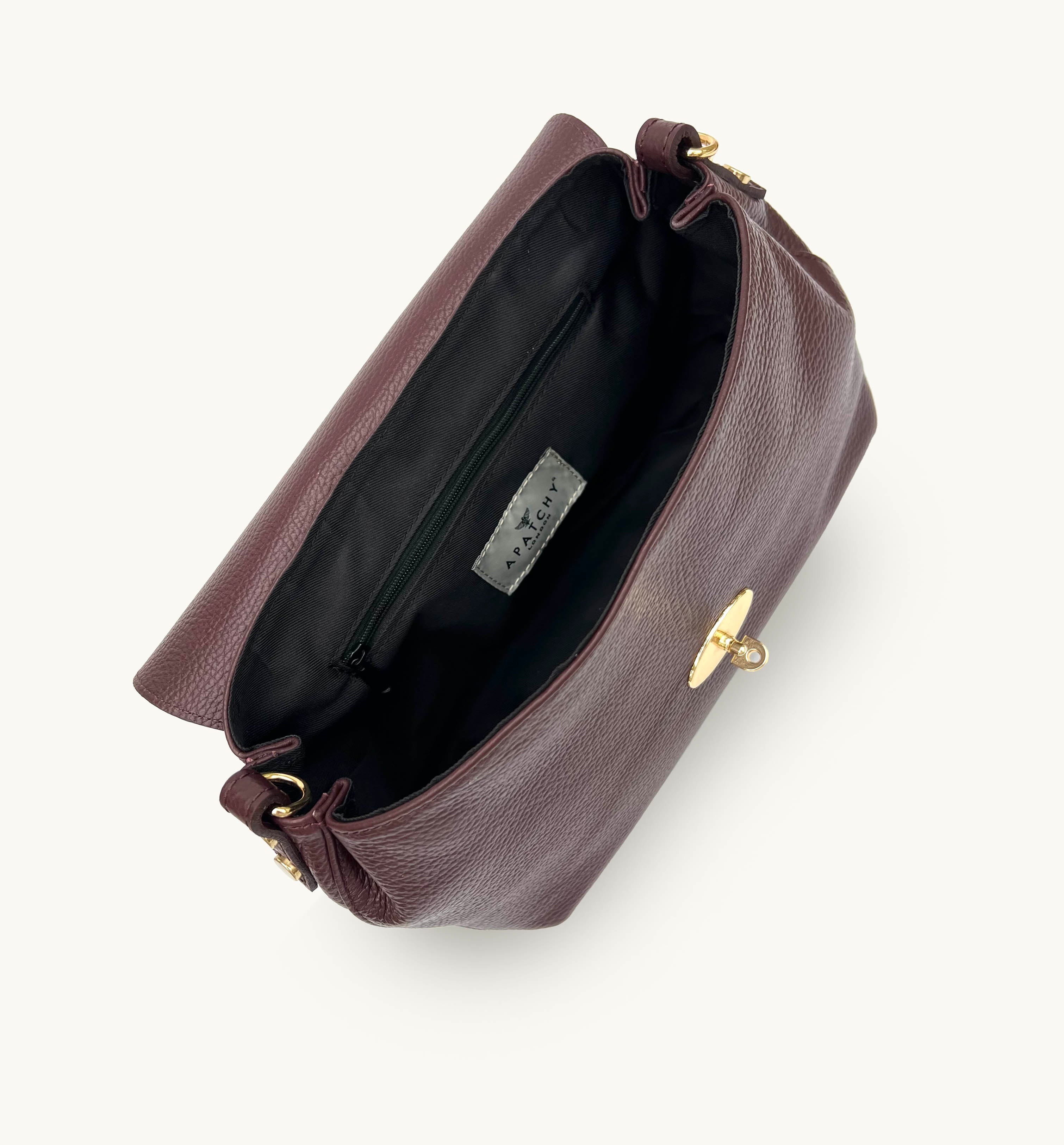 The Maddie Maxi Port Leather Bag