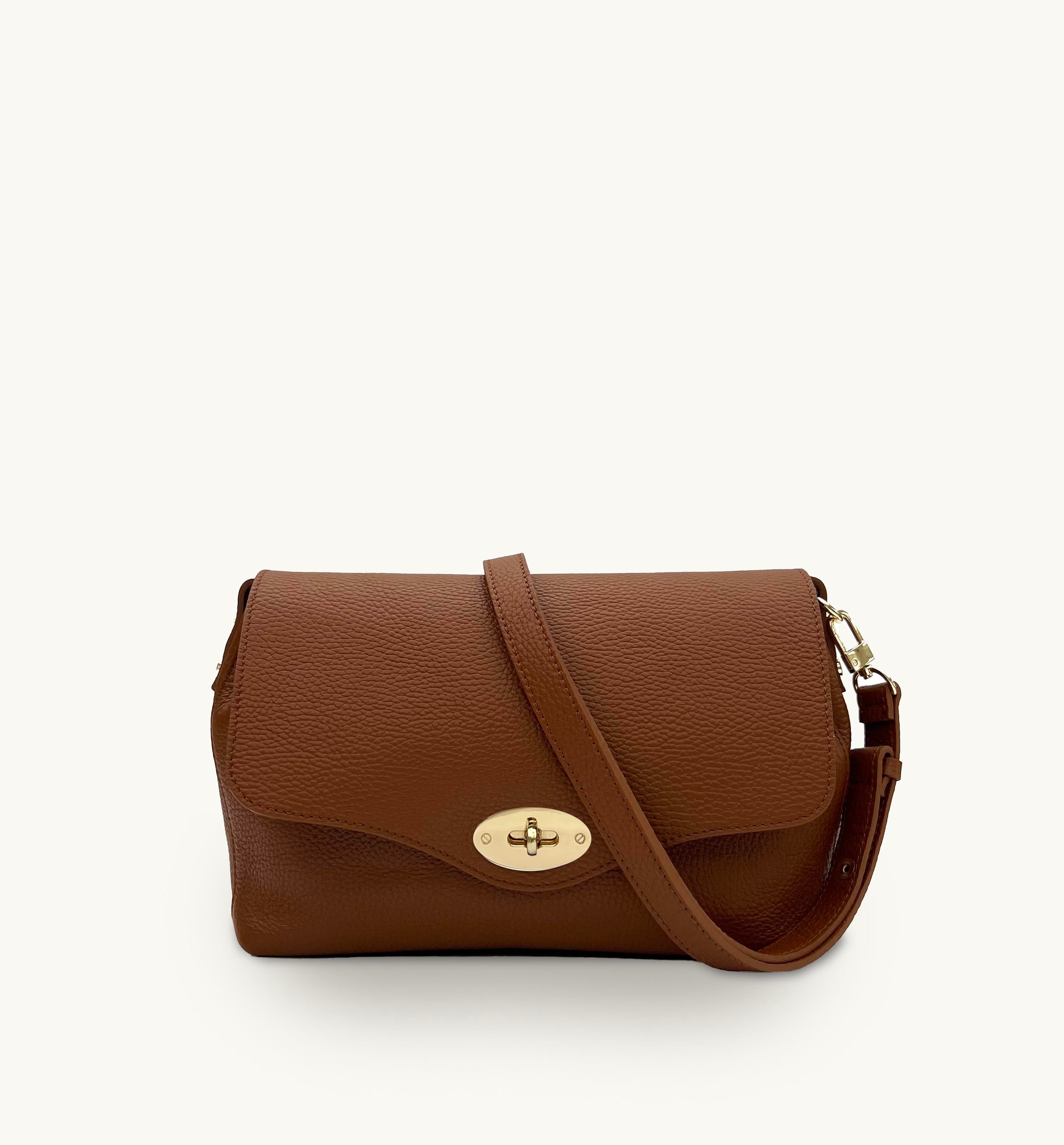 The Maddie Maxi Tan Leather Bag Apatchy London