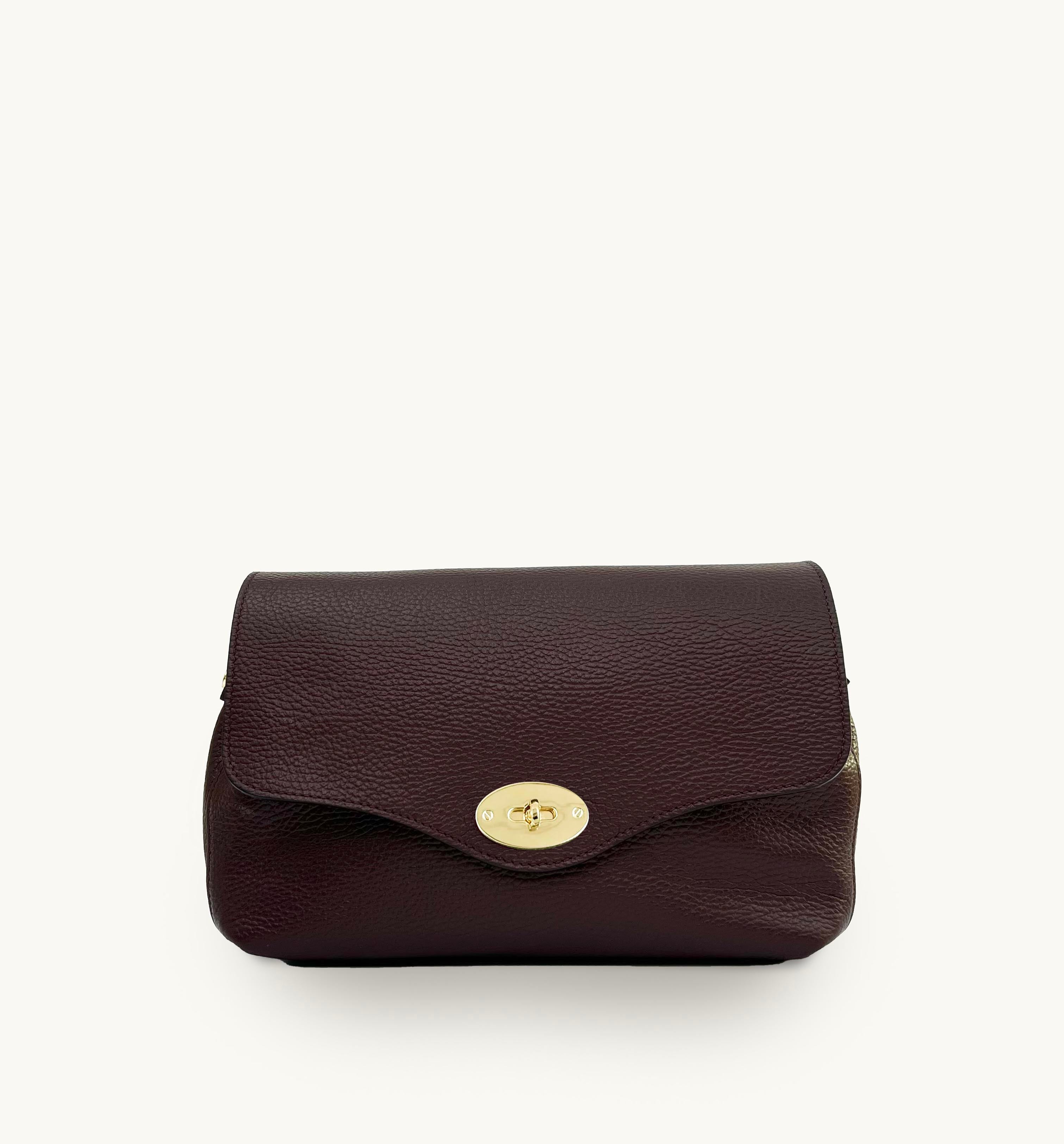 The Maddie Maxi Port Leather Bag