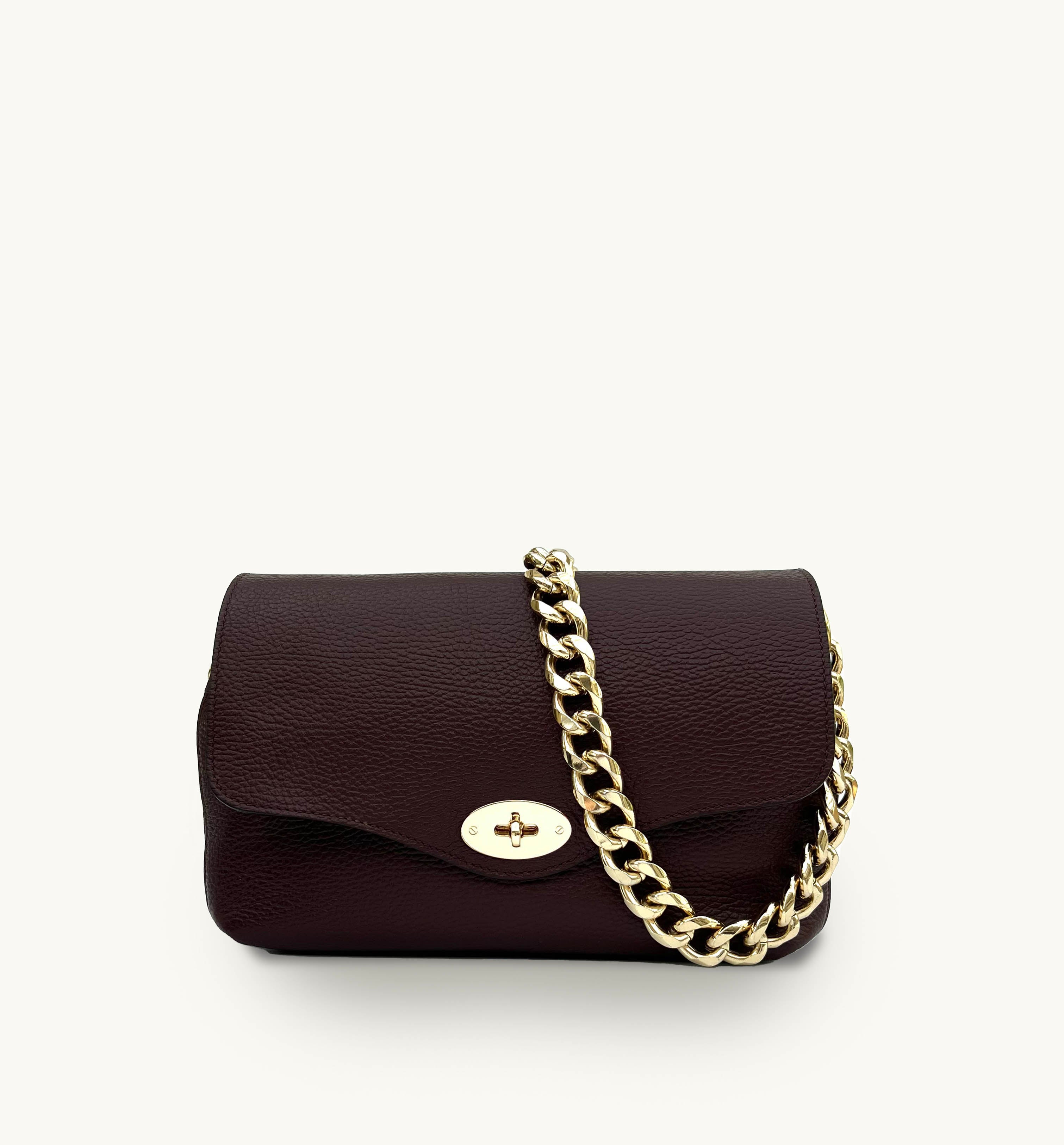 The Maddie Maxi Port Leather Bag