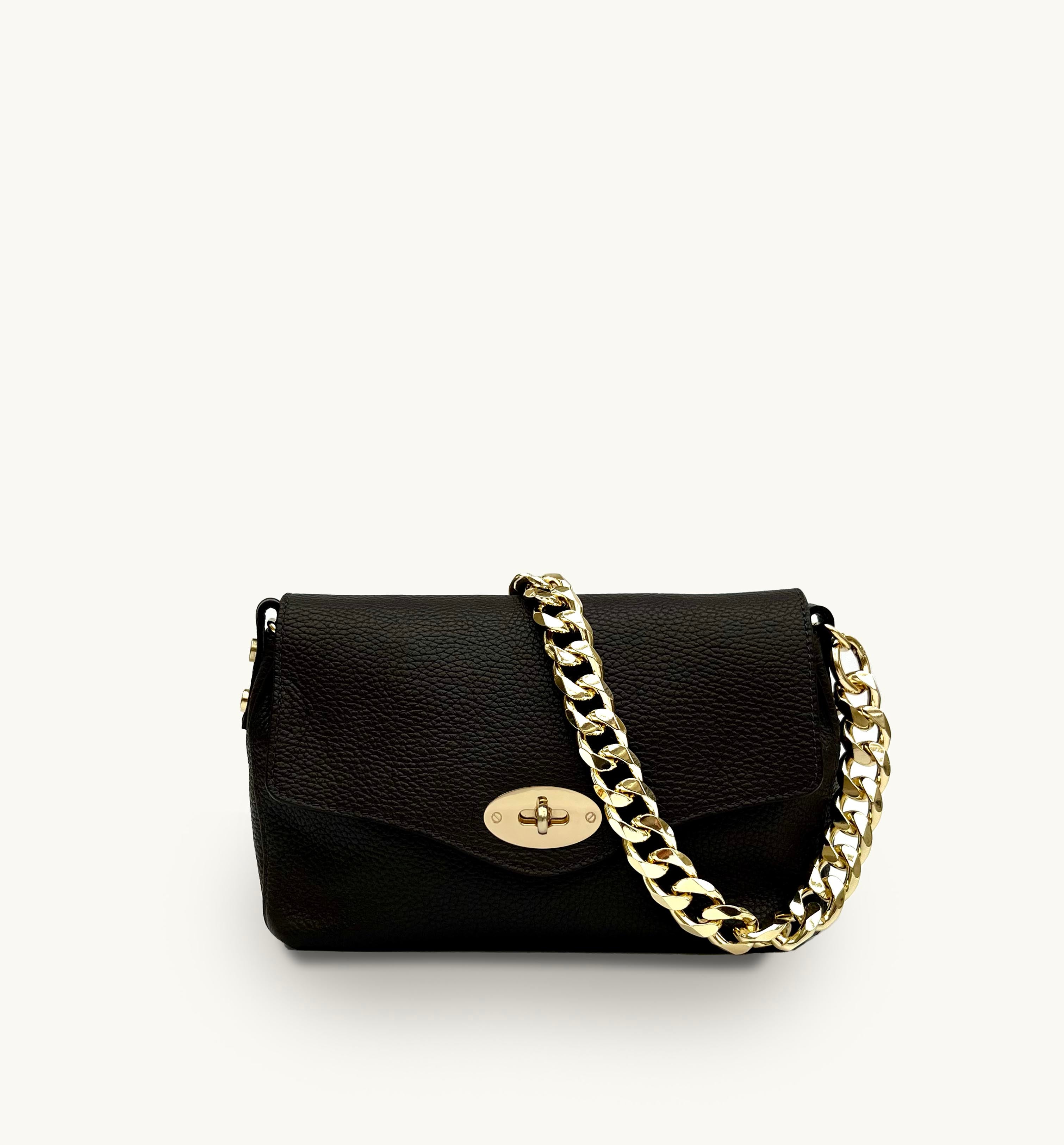 The Maddie Midi Chocolate Leather Bag