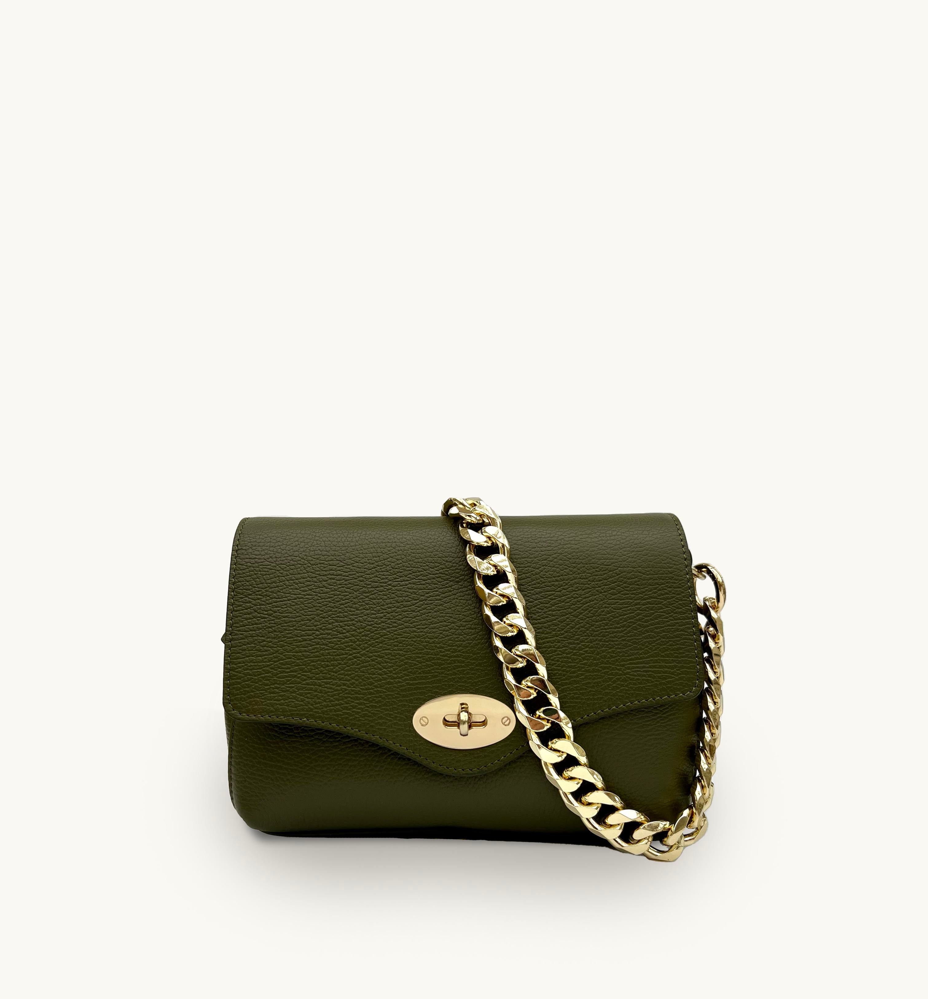 The Maddie Midi Olive Leather Bag