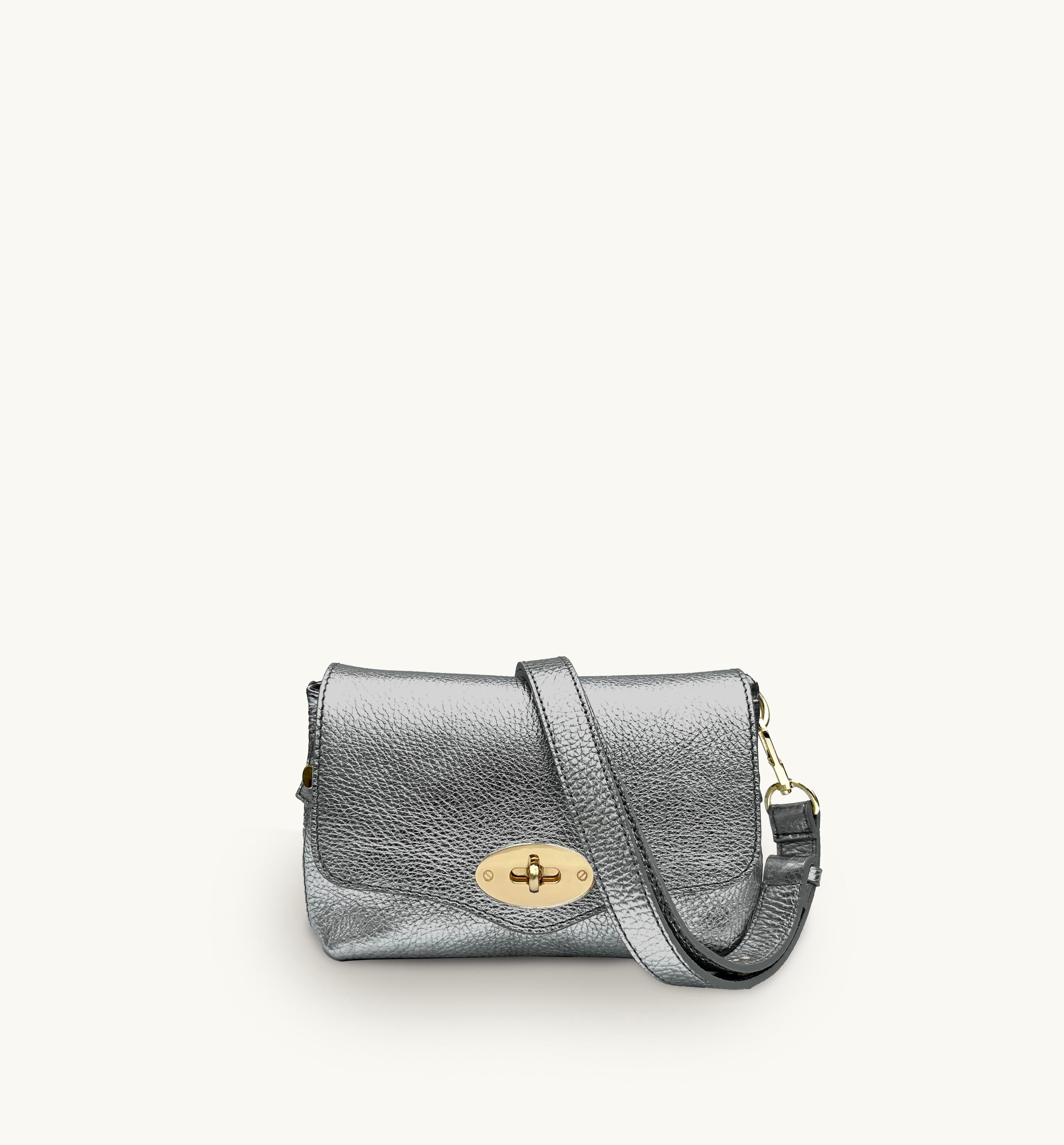 The Maddie Pewter Leather Bag