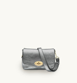 The Maddie Pewter Leather Bag