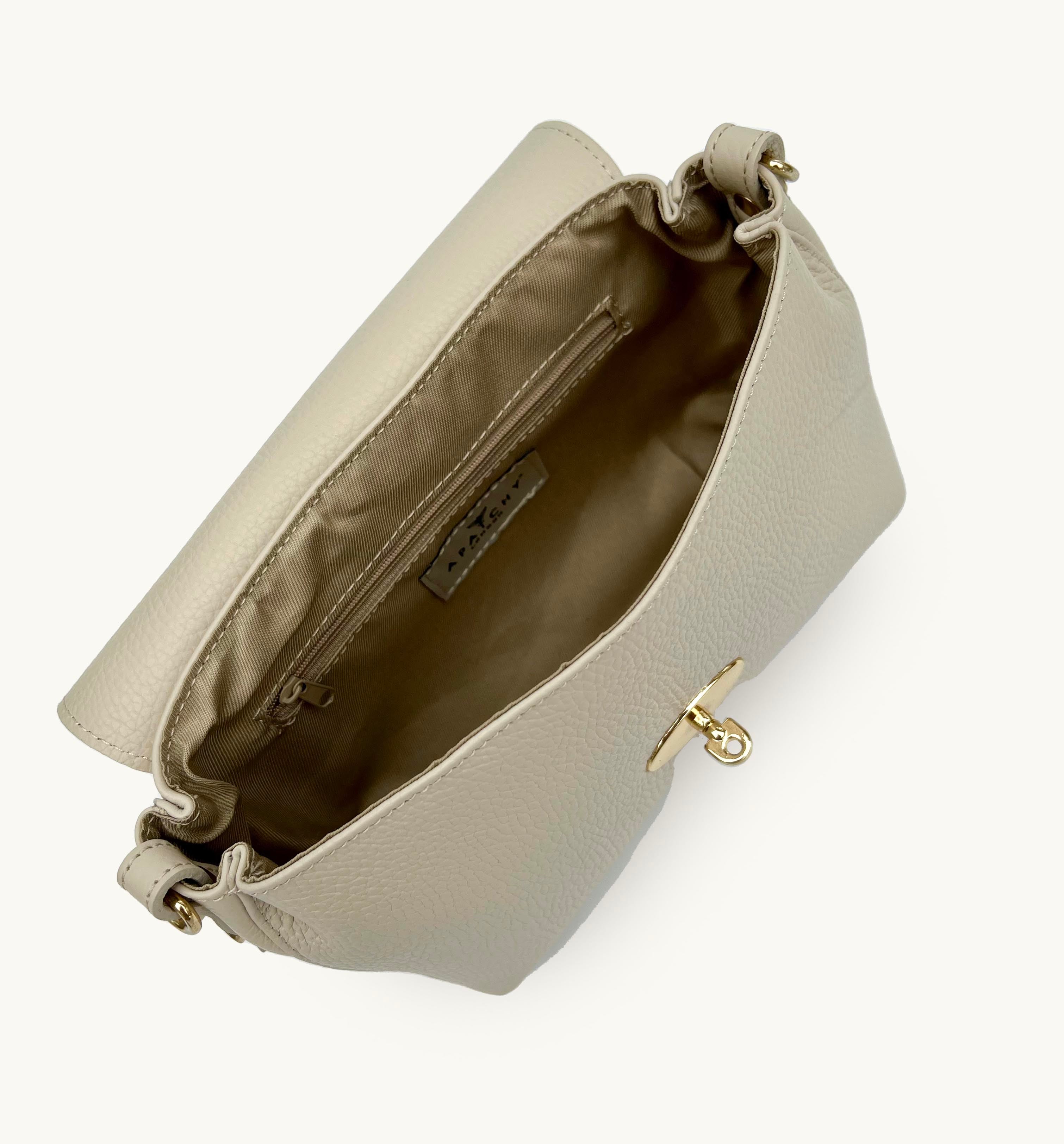 The Maddie Midi Stone Leather Bag