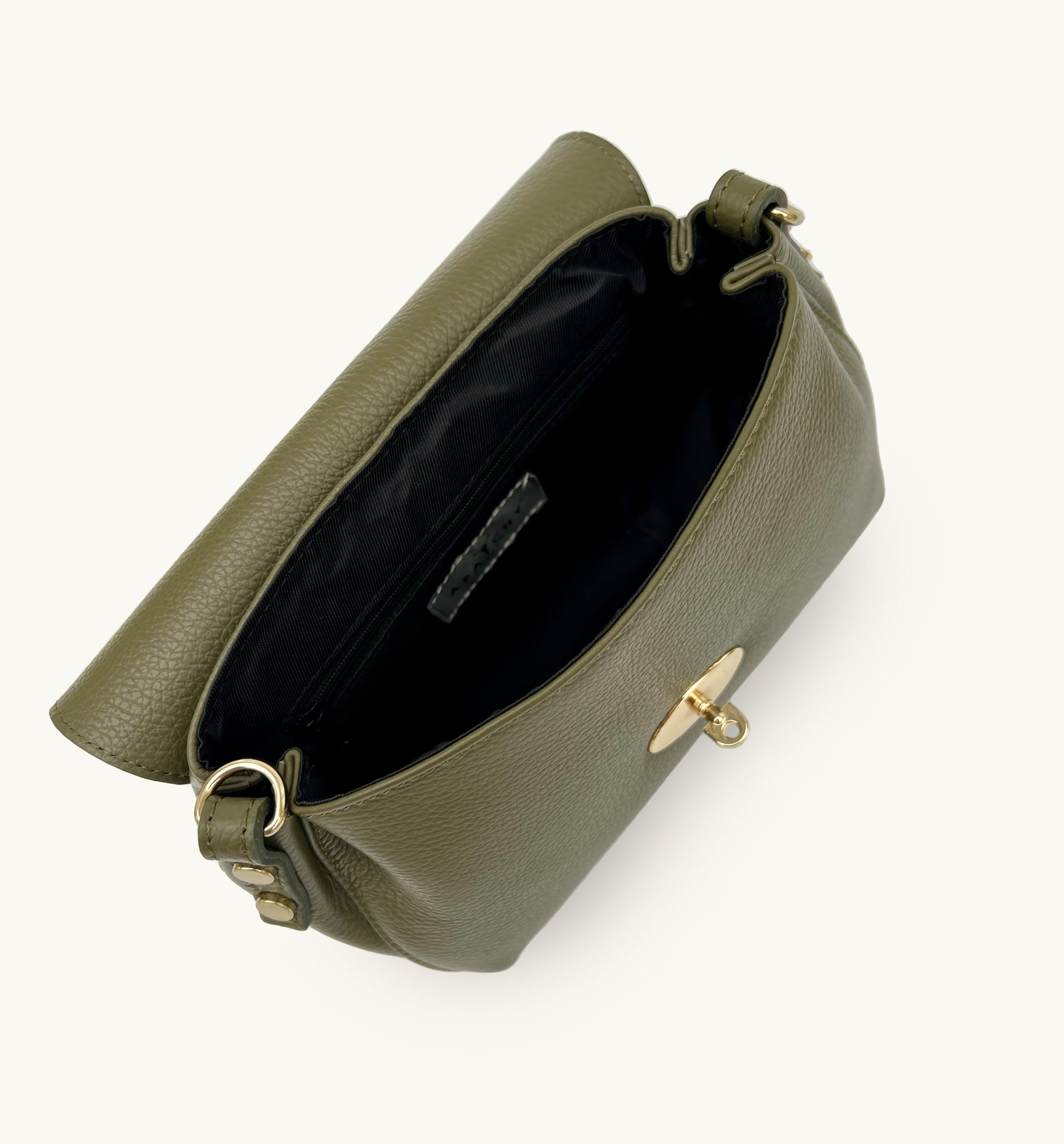 The Maddie Midi Olive Leather Bag