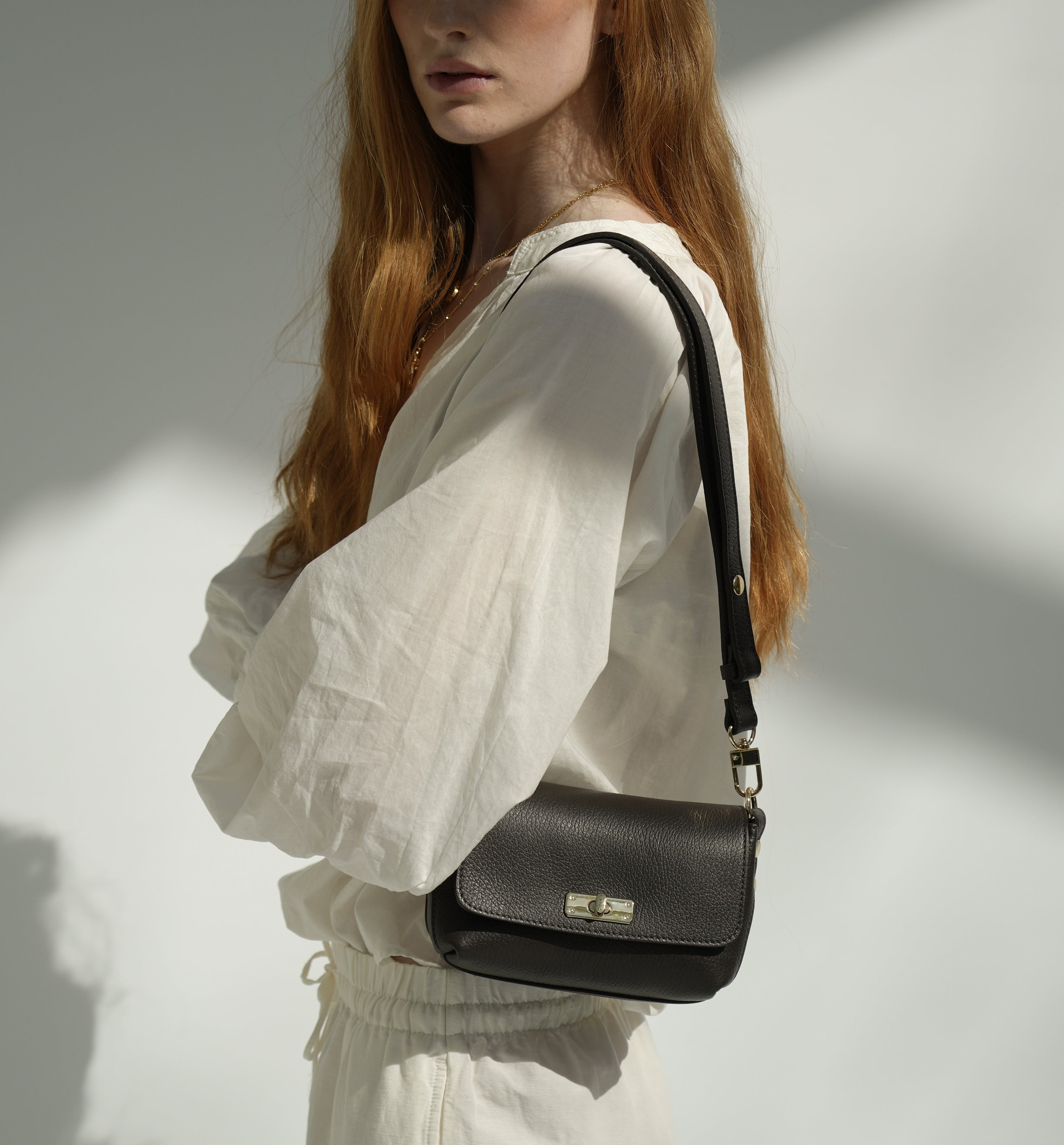The Maisie Black Leather Bag