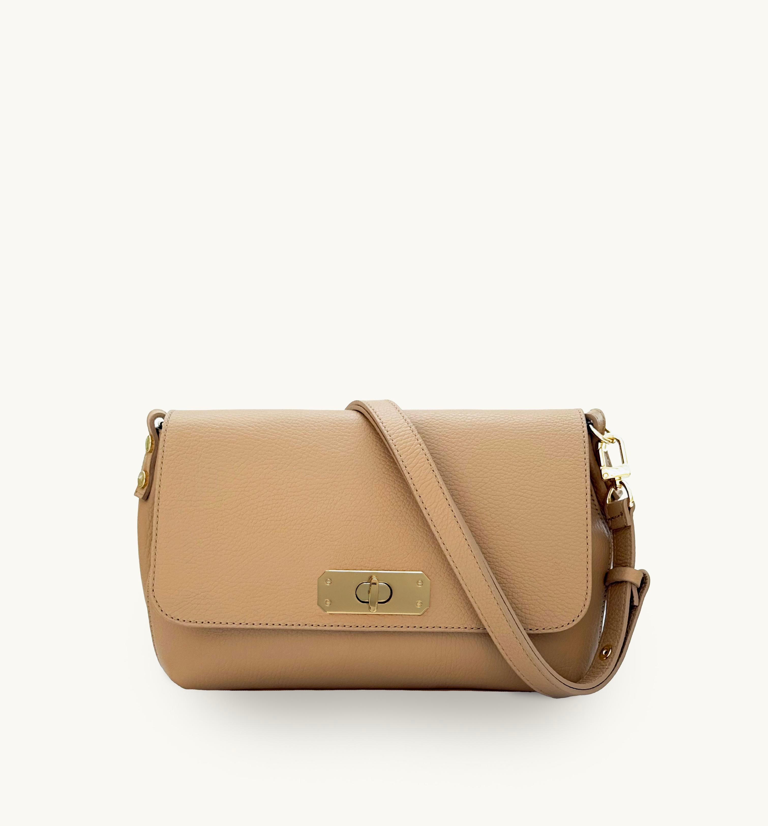 The Maisie Maxi Sand Leather Bag