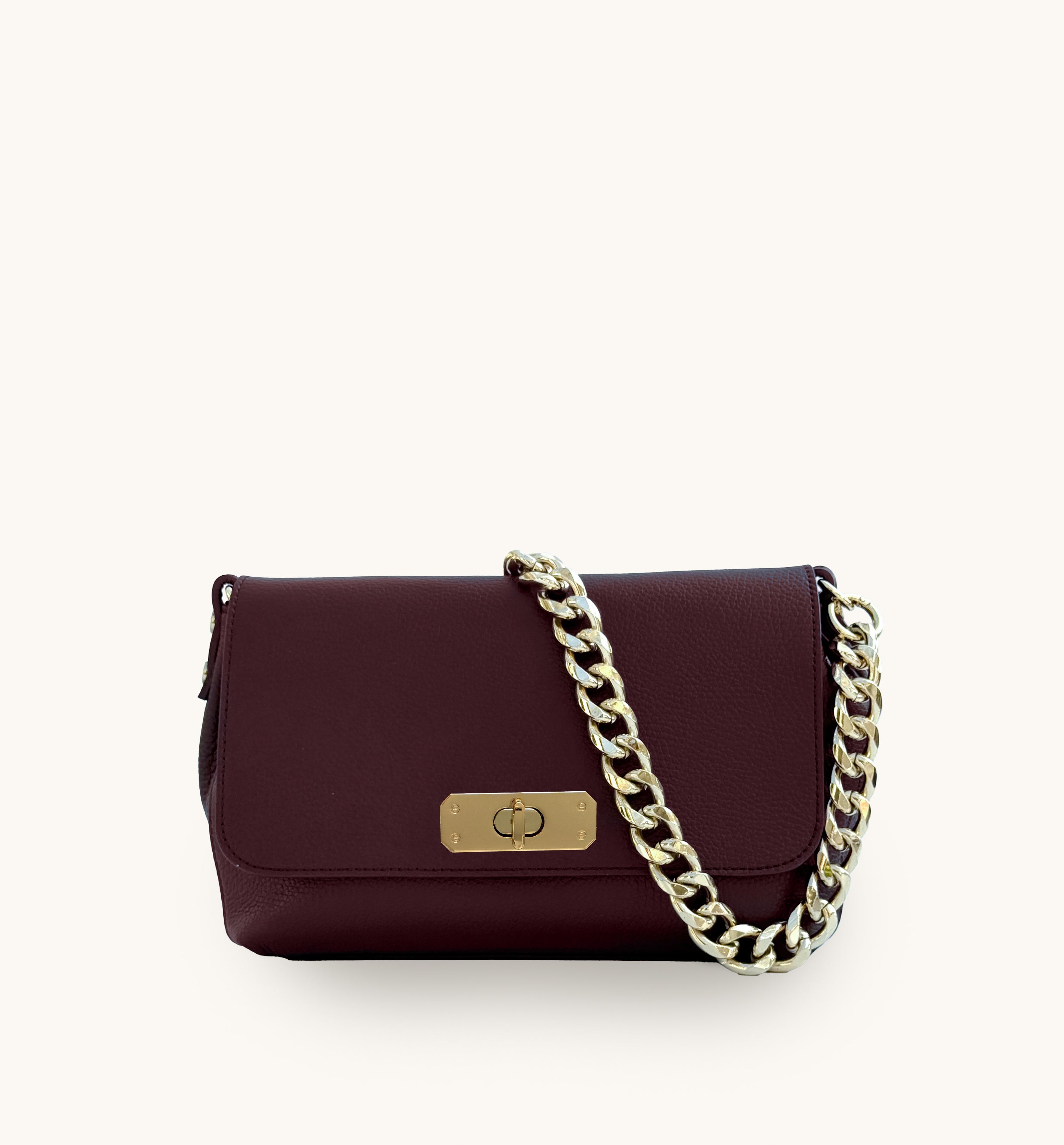 The Maisie Maxi Burgundy Leather Bag