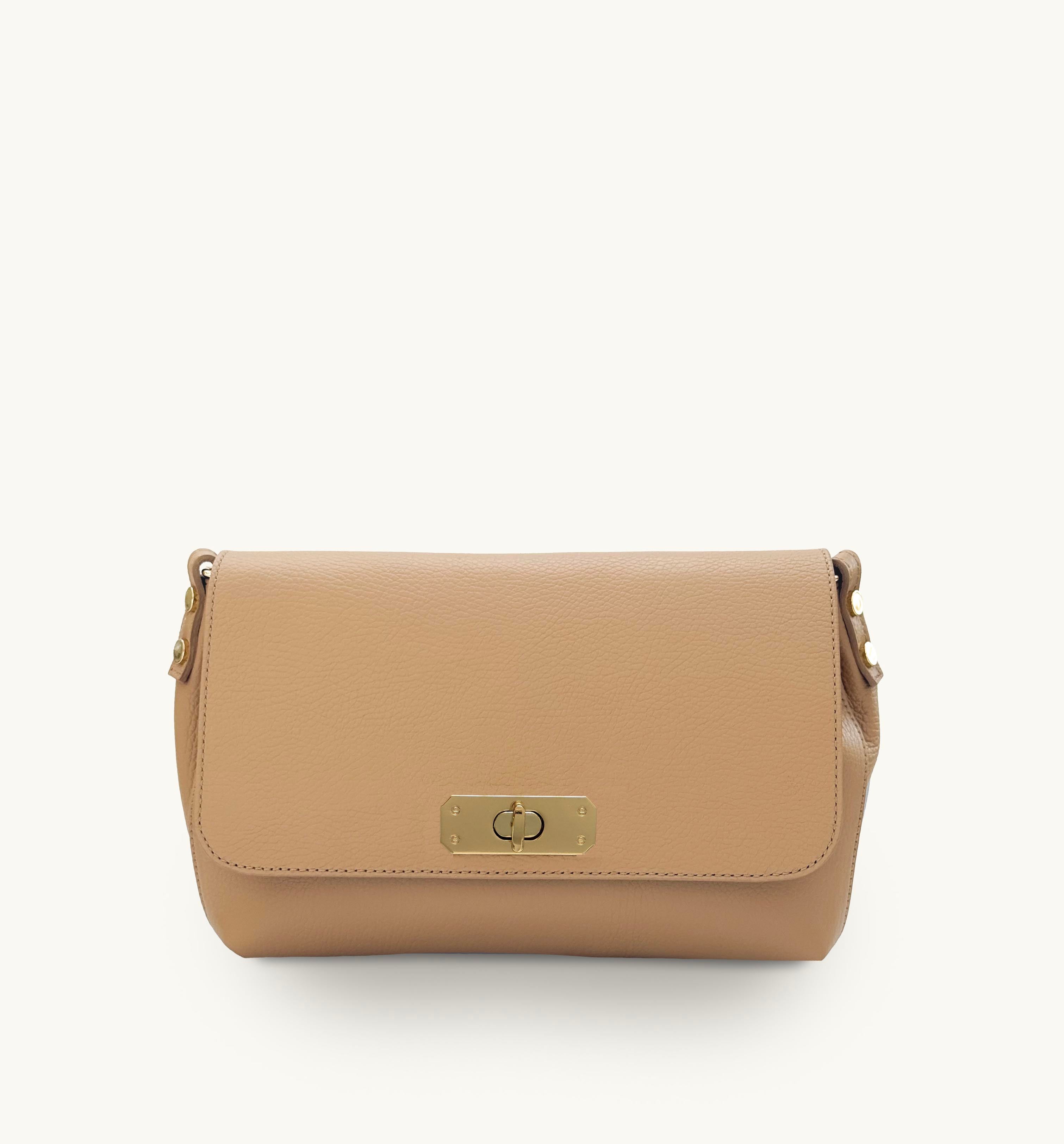 The Maisie Maxi Sand Leather Bag