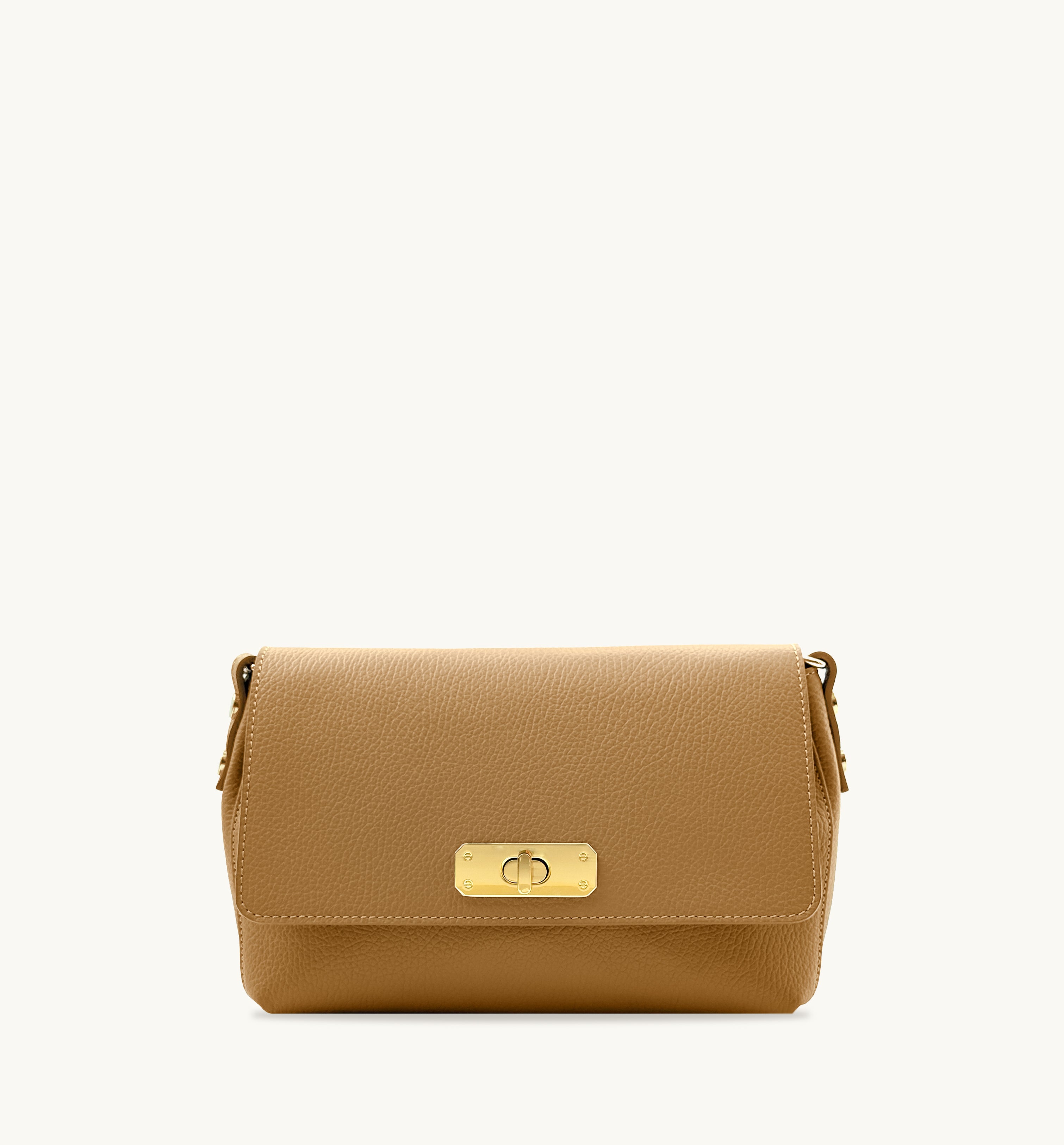 The Maisie Midi Sand Leather Bag