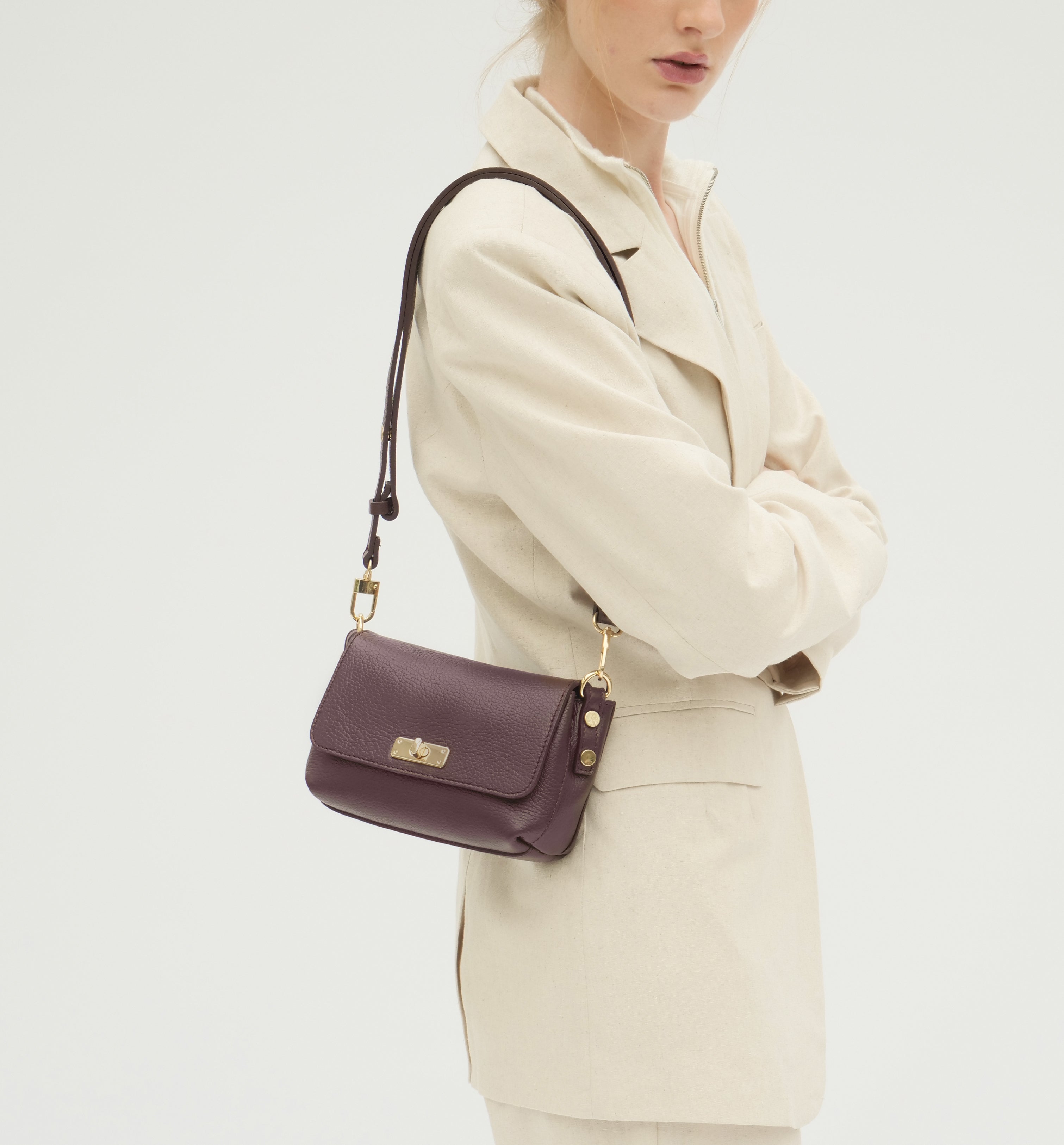 The Maisie Burgundy Leather Bag