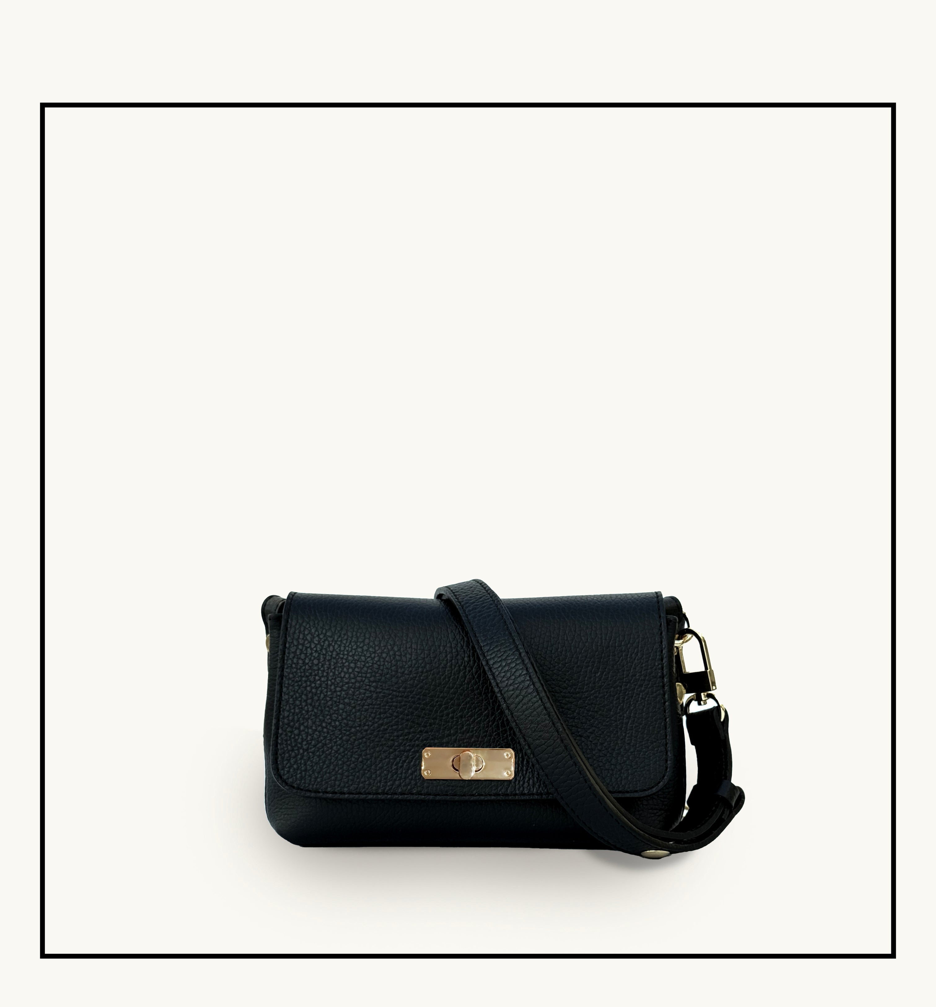 The Maisie Black Leather Bag