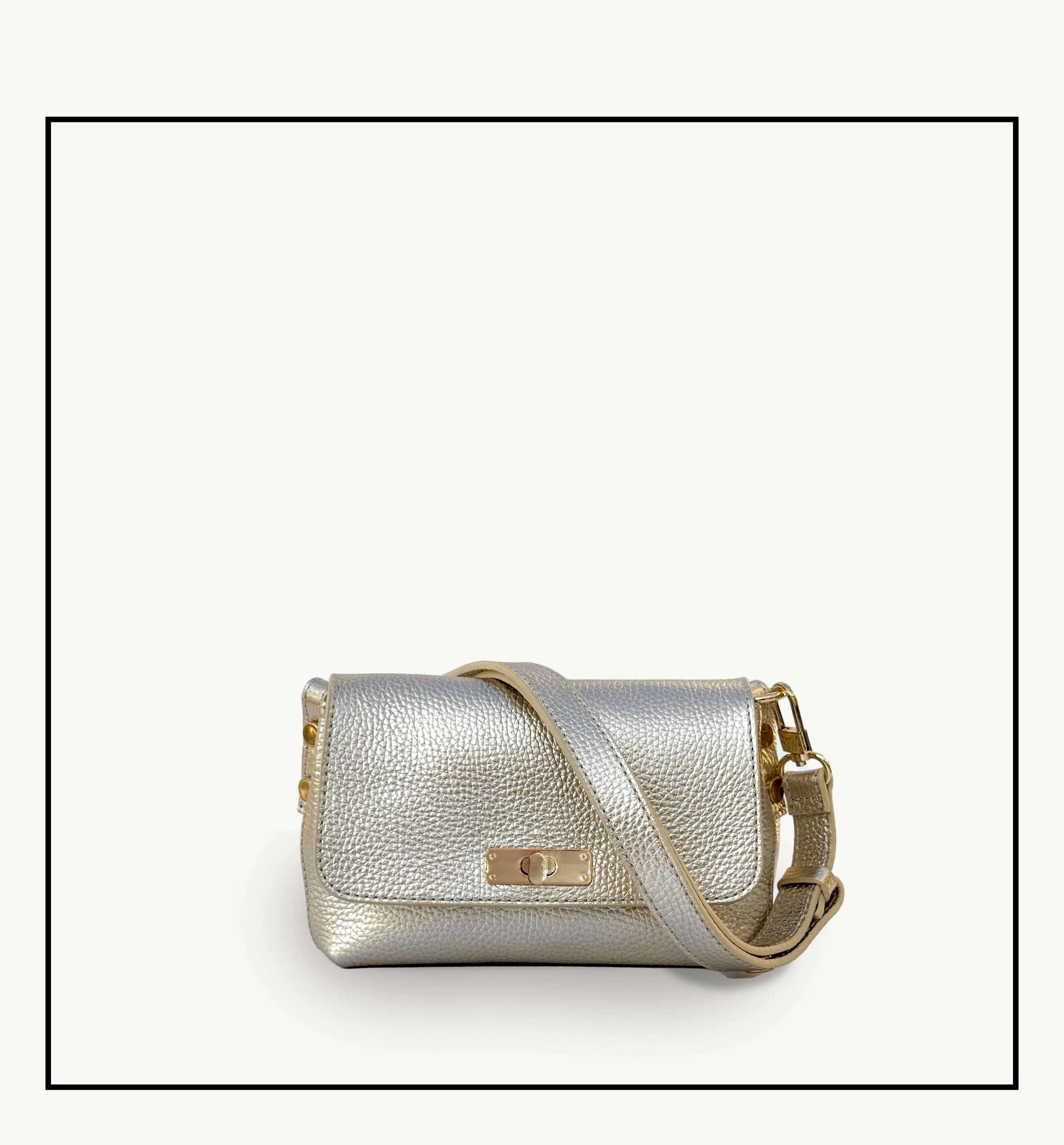 The Maisie Gold Leather Bag