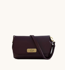 The Maisie Maxi Burgundy Leather Bag