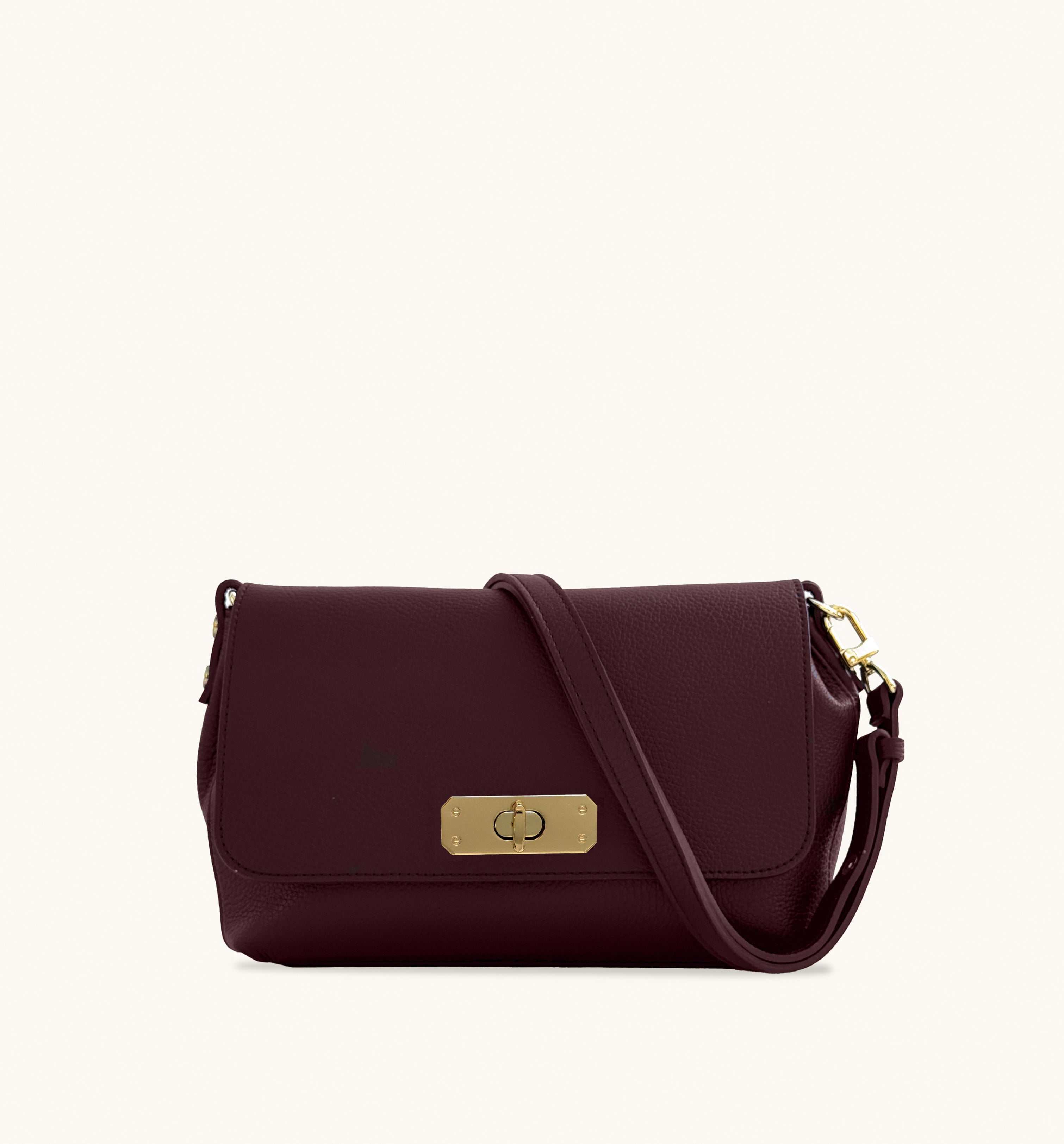 The Maisie Maxi Burgundy Leather Bag
