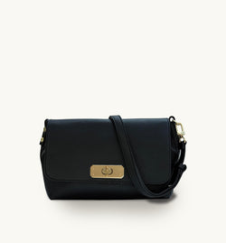 The Maisie Maxi Black Leather Bag