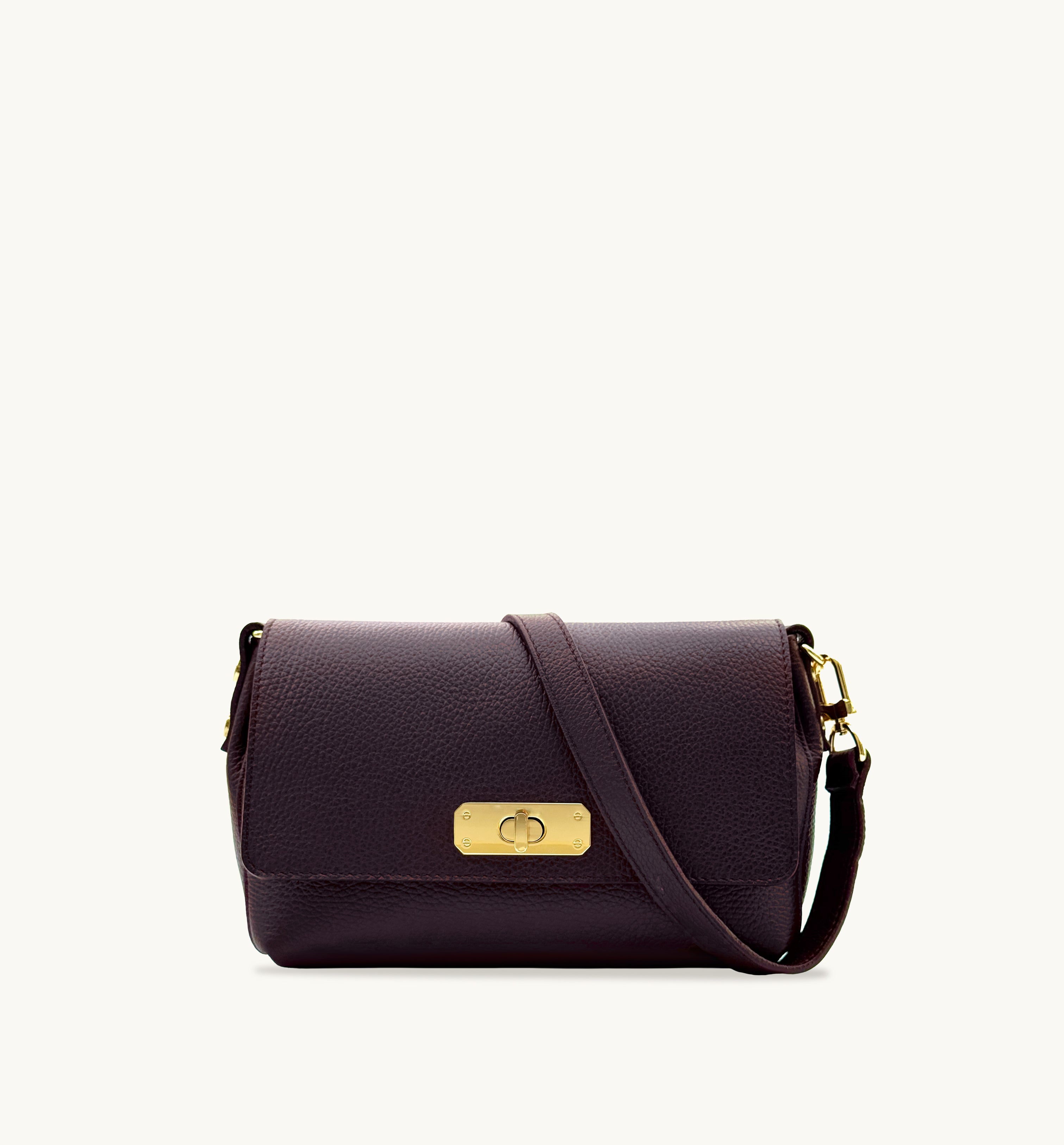 The Maisie Midi Burgundy Leather Bag