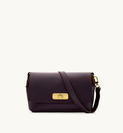 The Maisie Midi Burgundy Leather Bag