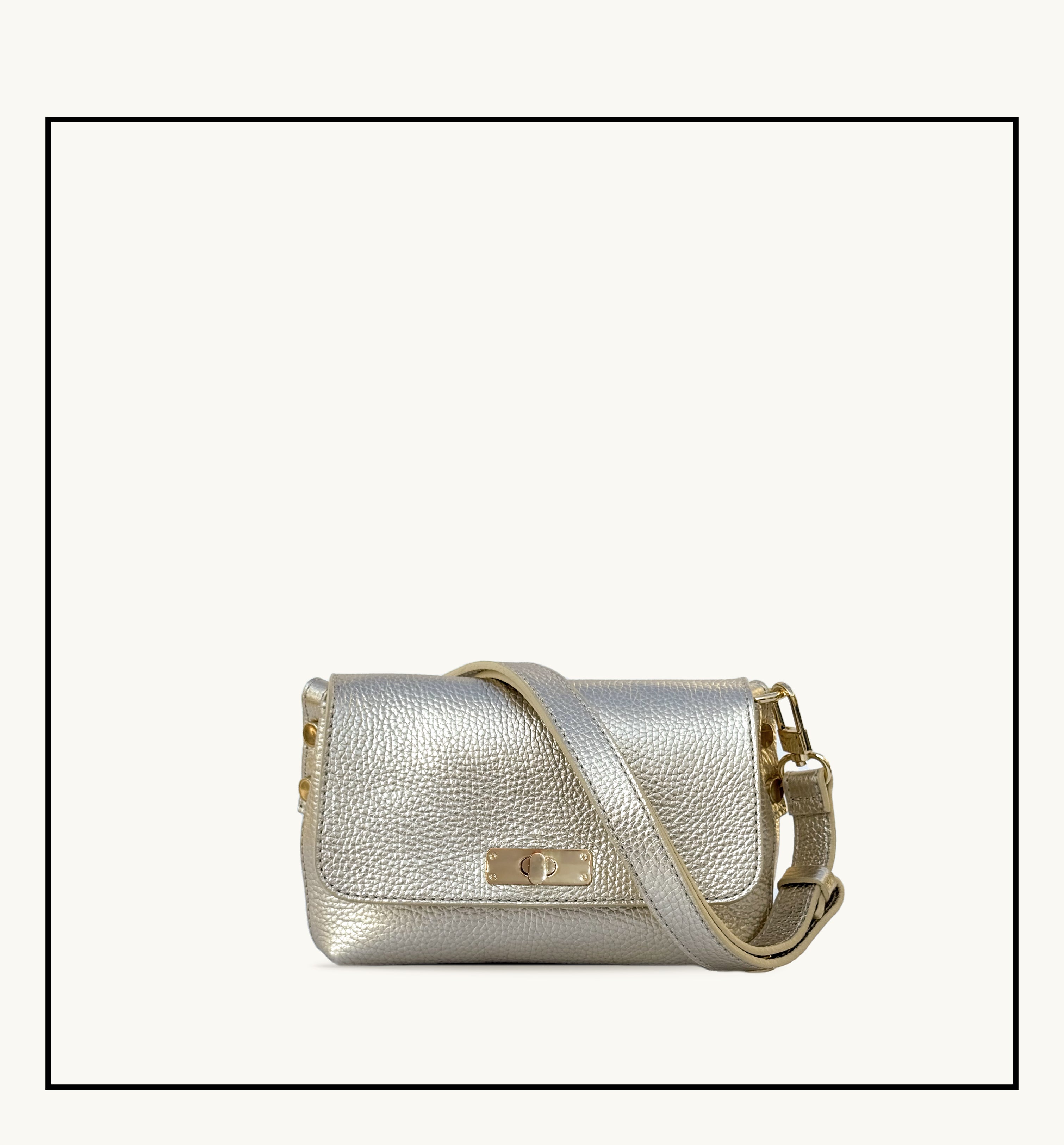 The Maisie Gold Leather Bag