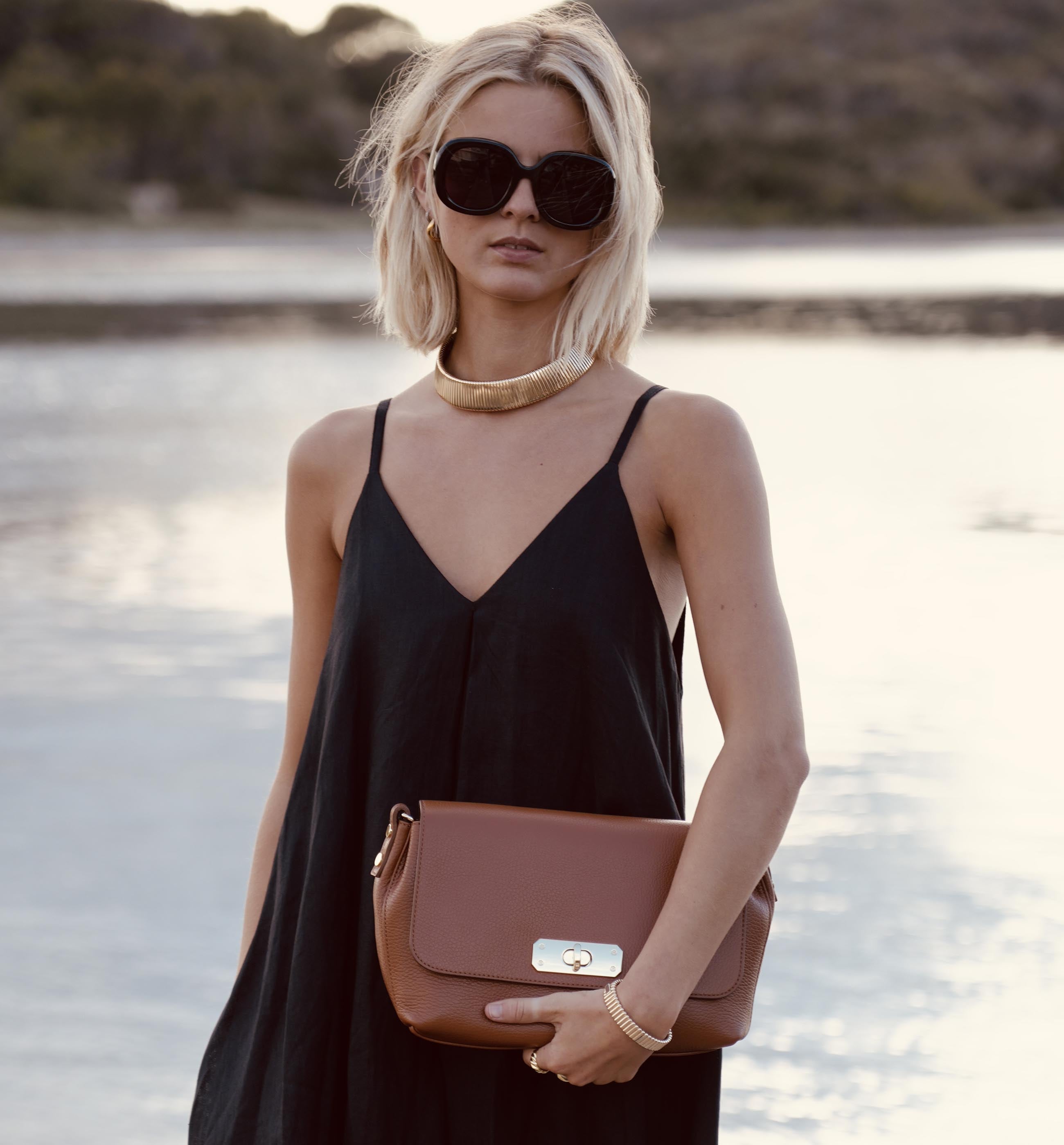 The Maisie Maxi Tan Leather Bag