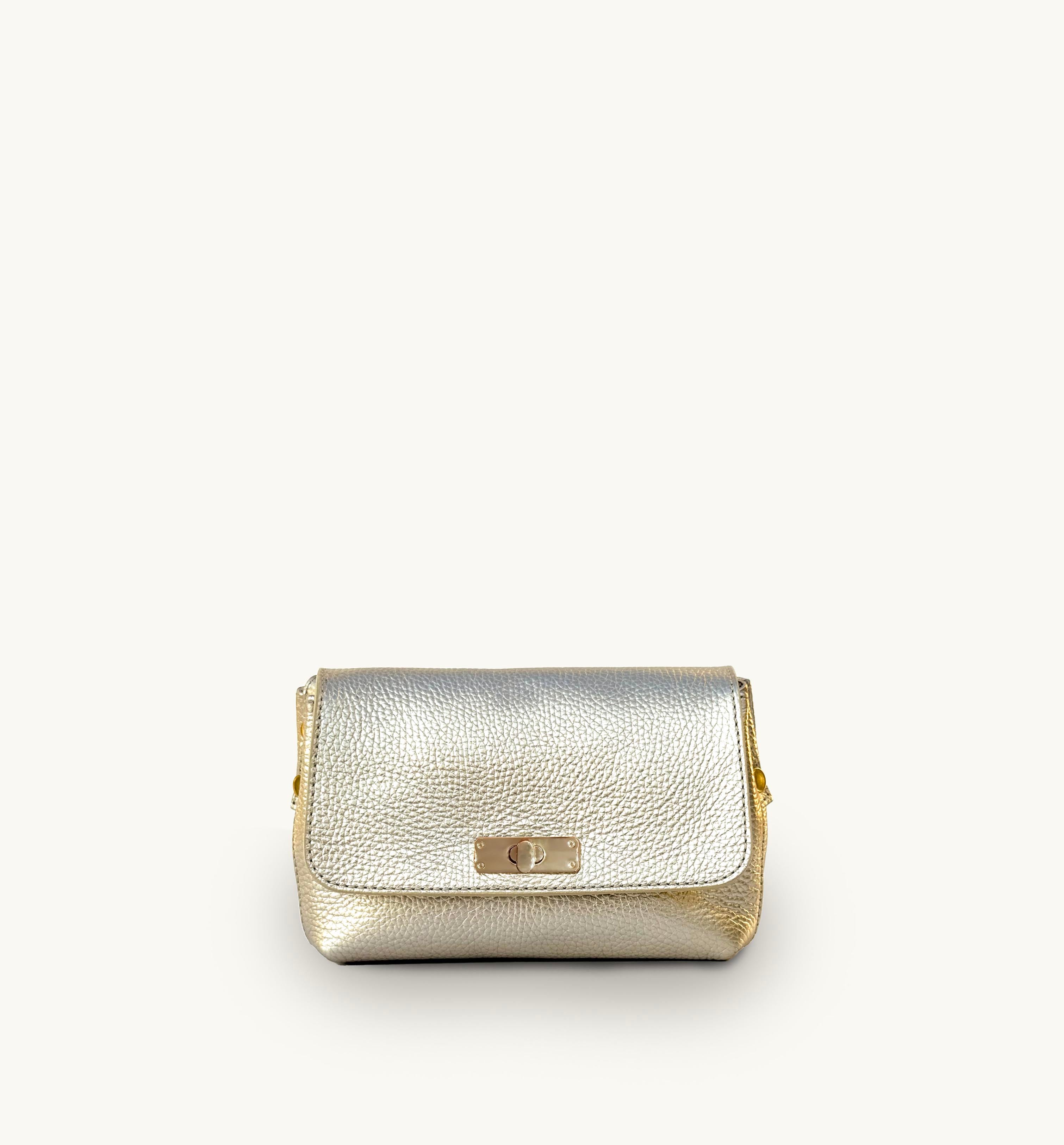 The Maisie Gold Leather Bag