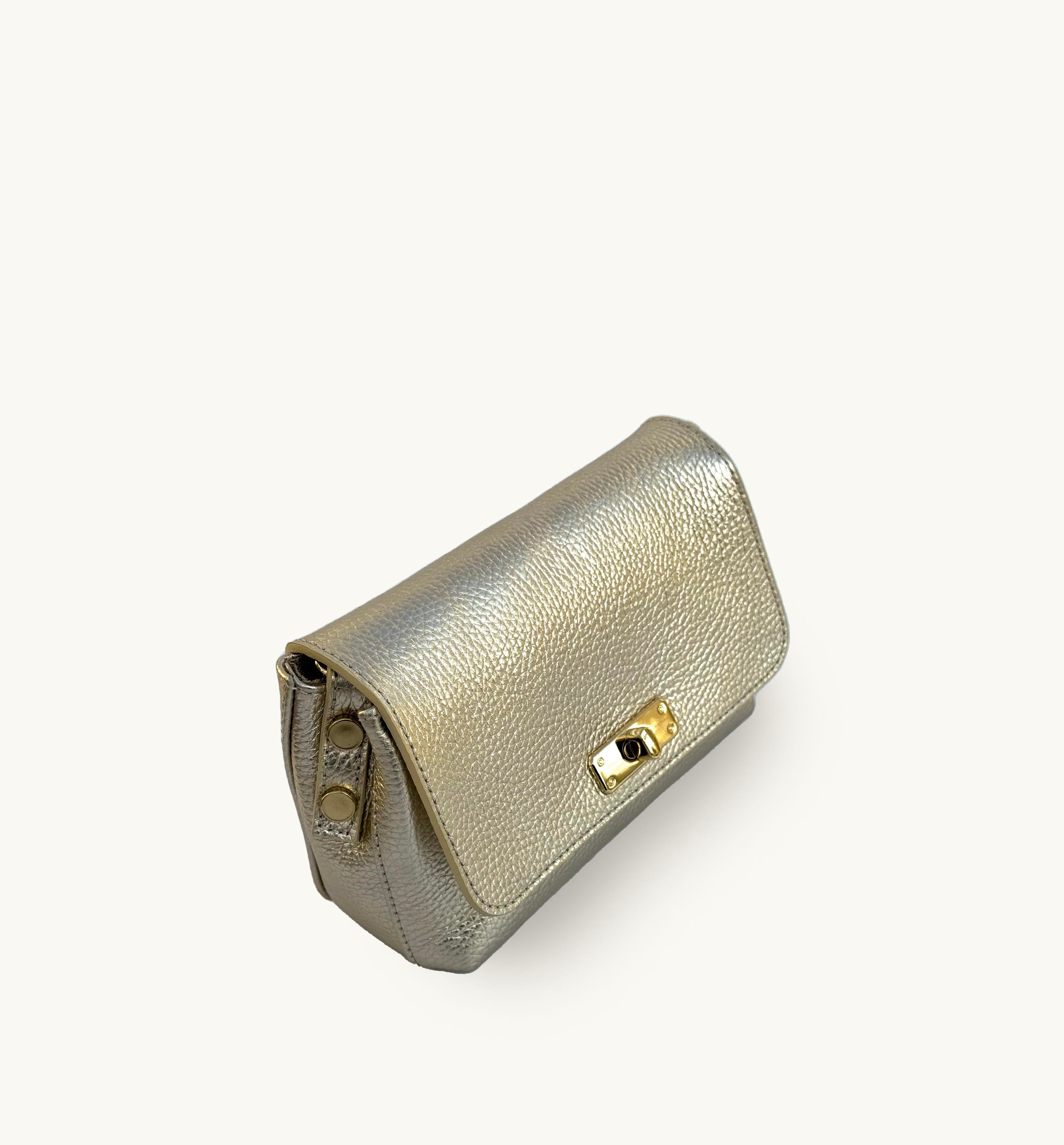 The Maisie Gold Leather Bag