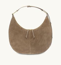 The Nora Mushroom Suede Bag