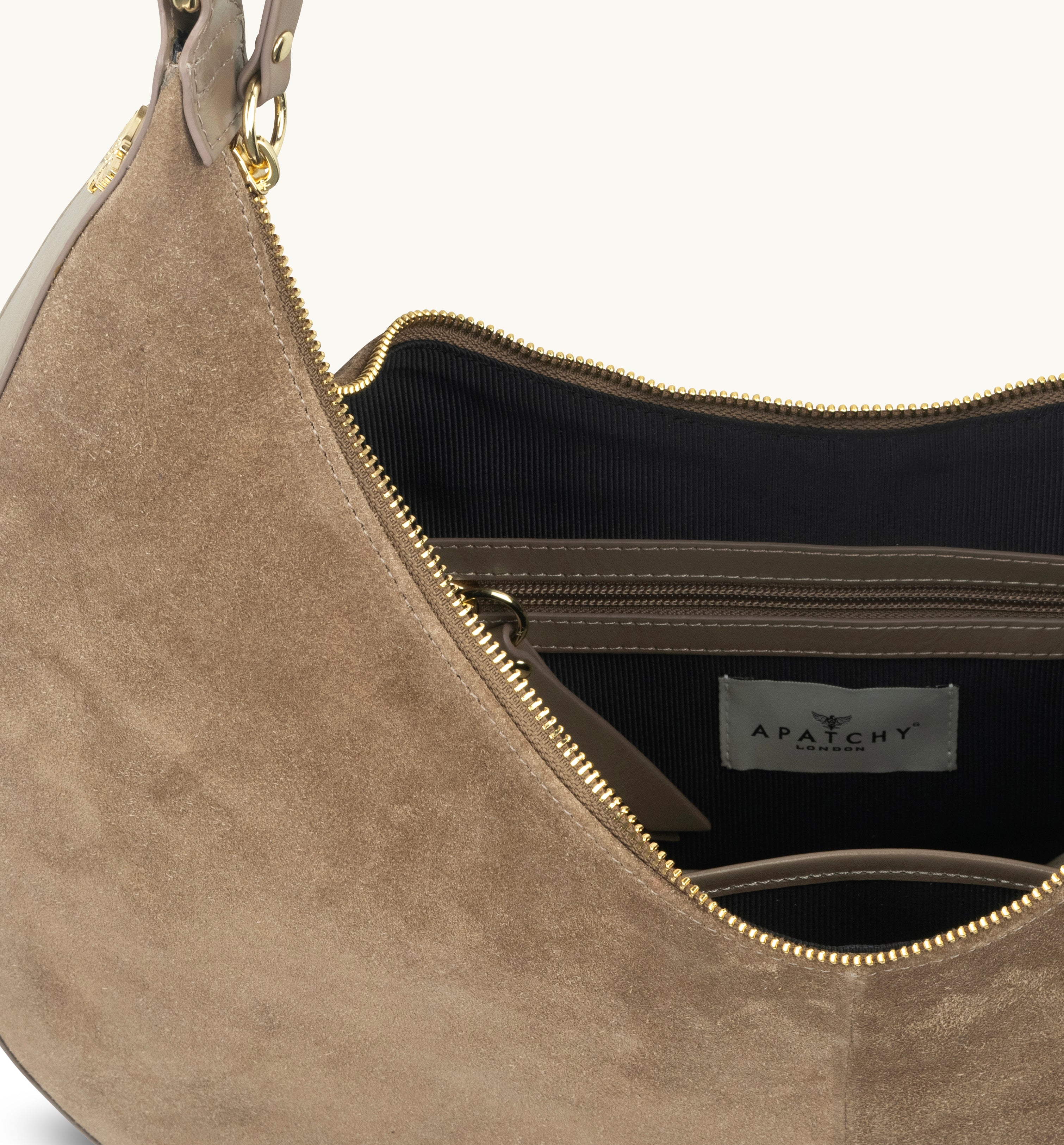 The Nora Mushroom Suede Bag