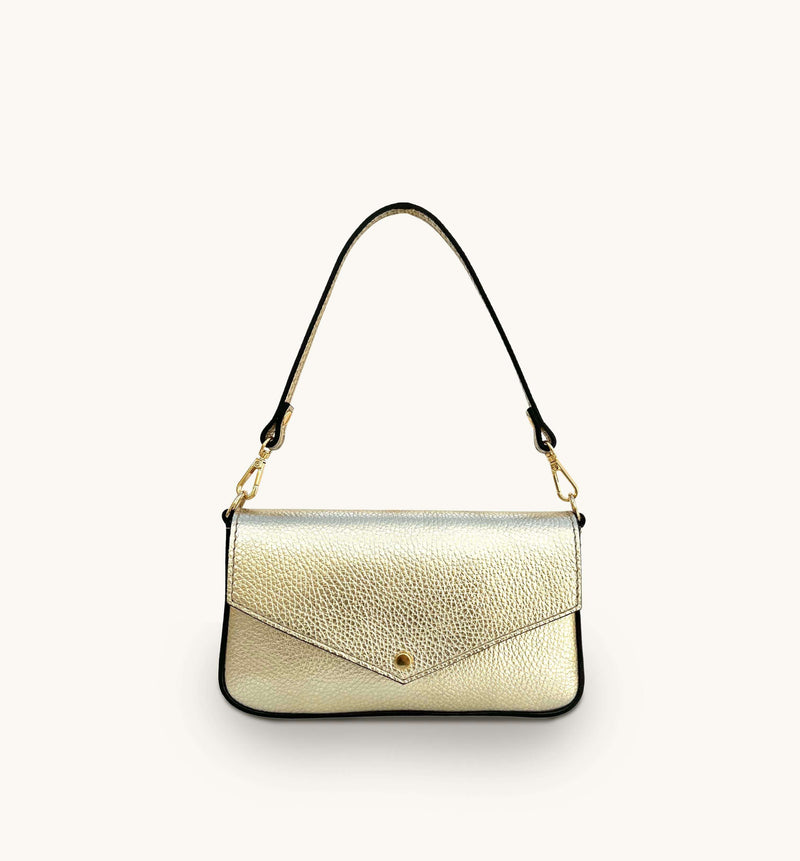 Apatchy The Munro Gold Leather Shoulder Bag