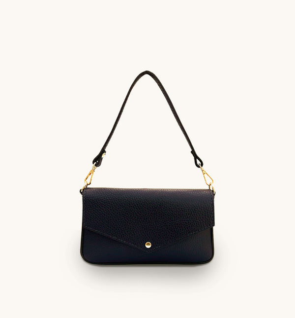 Apatchy The Munro Black Leather Shoulder Bag