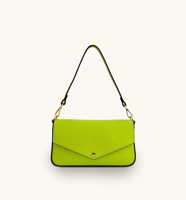 Apatchy The Munro Lime Green Leather Shoulder Bag