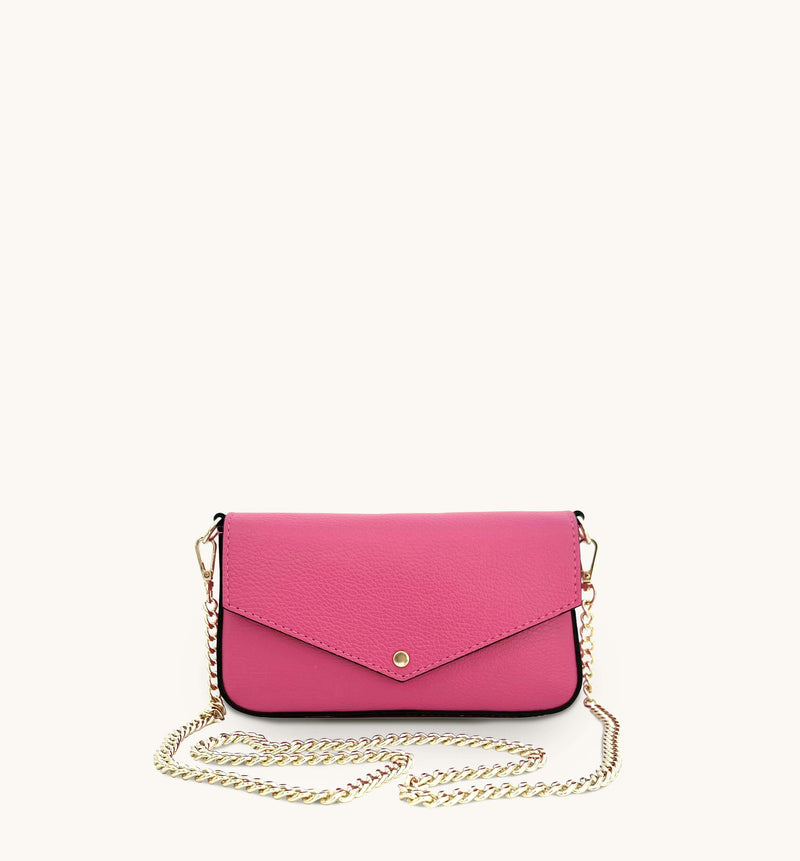 The Munro Barbie Pink Leather Shoulder Bag