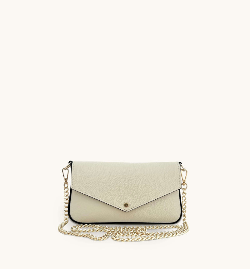 The Munro Stone Leather Shoulder Bag