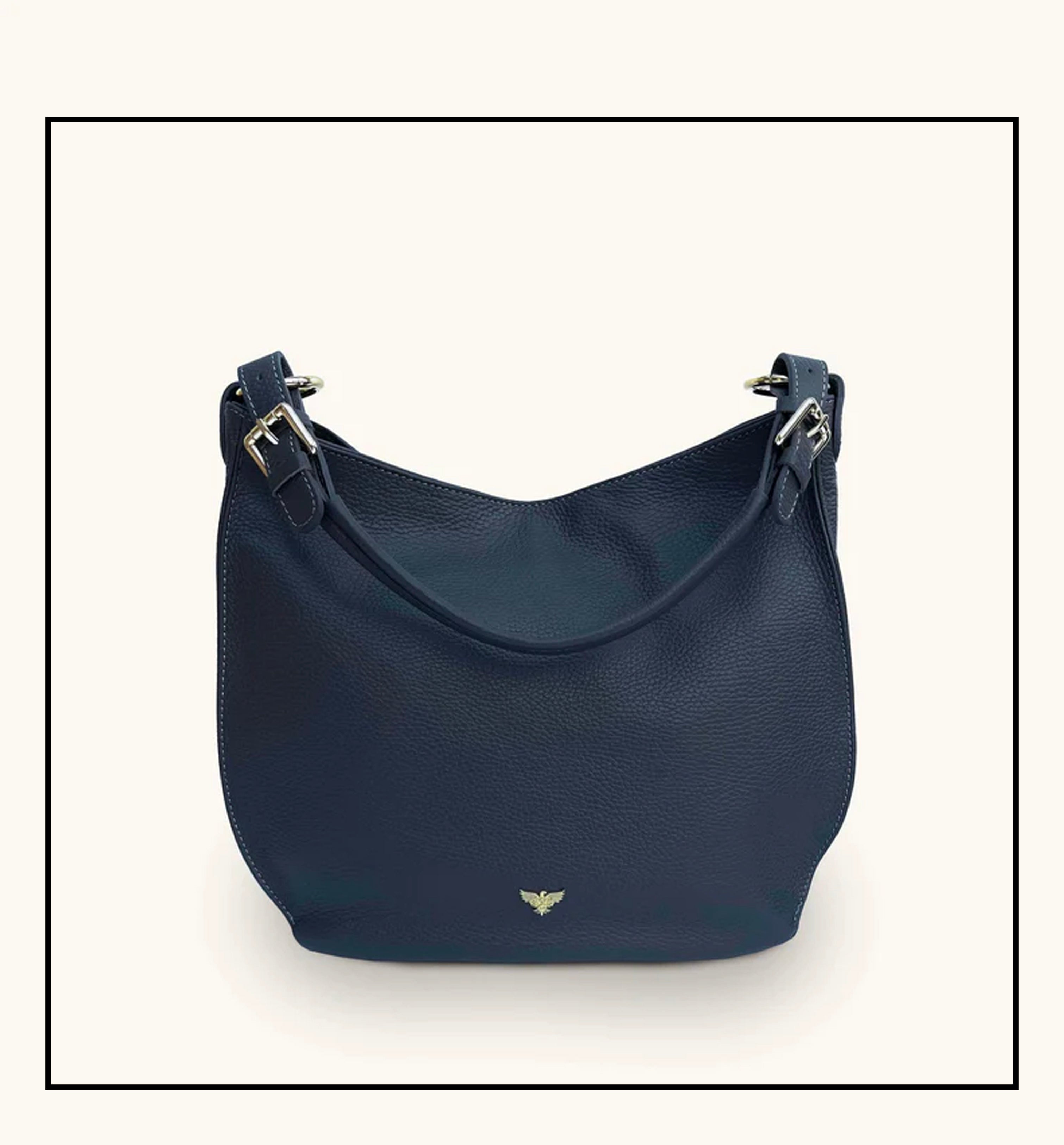 The Harriet Navy Leather Bag